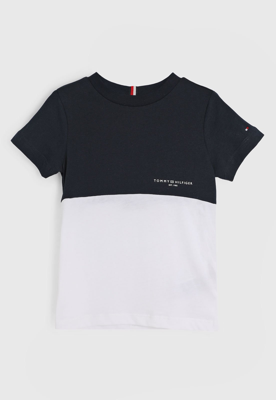 Infantil – Camiseta Manga Curta Tommy Hilfiger Logo Azul-Marinho