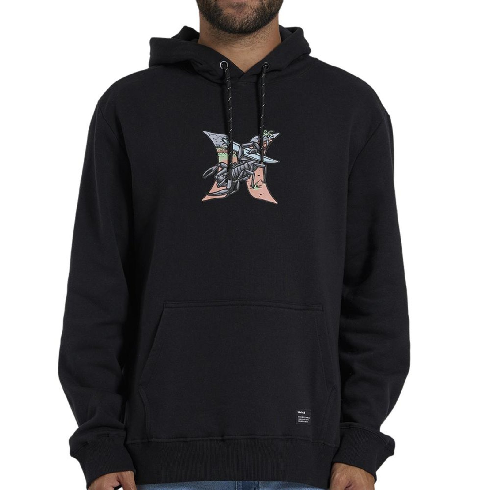 Moletom Hurley Hurley Scorpion WT26 Masculino Preto