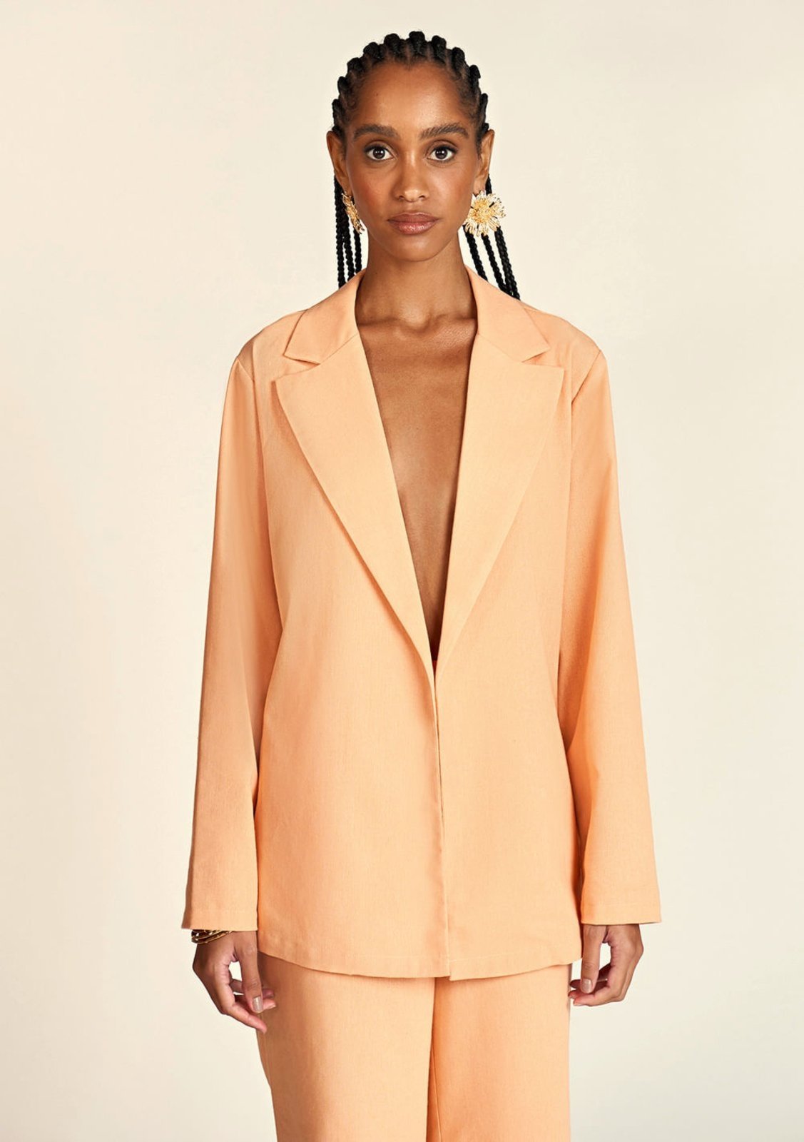Vista 3 Blazer Zinco Alongado Com Faixa laranja Zinco laranja