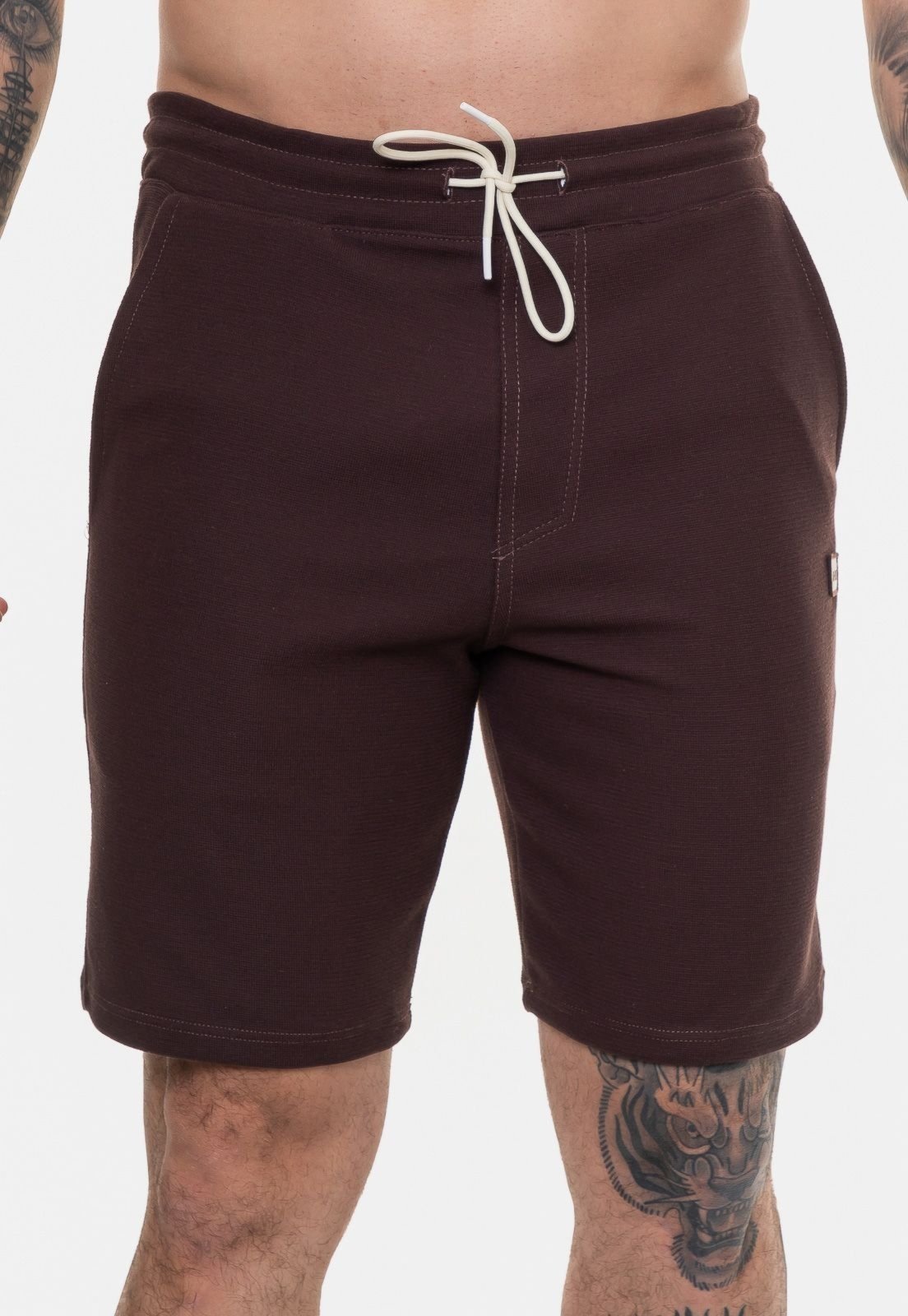 Bermuda HD Moletom Masculina Dot Marrom