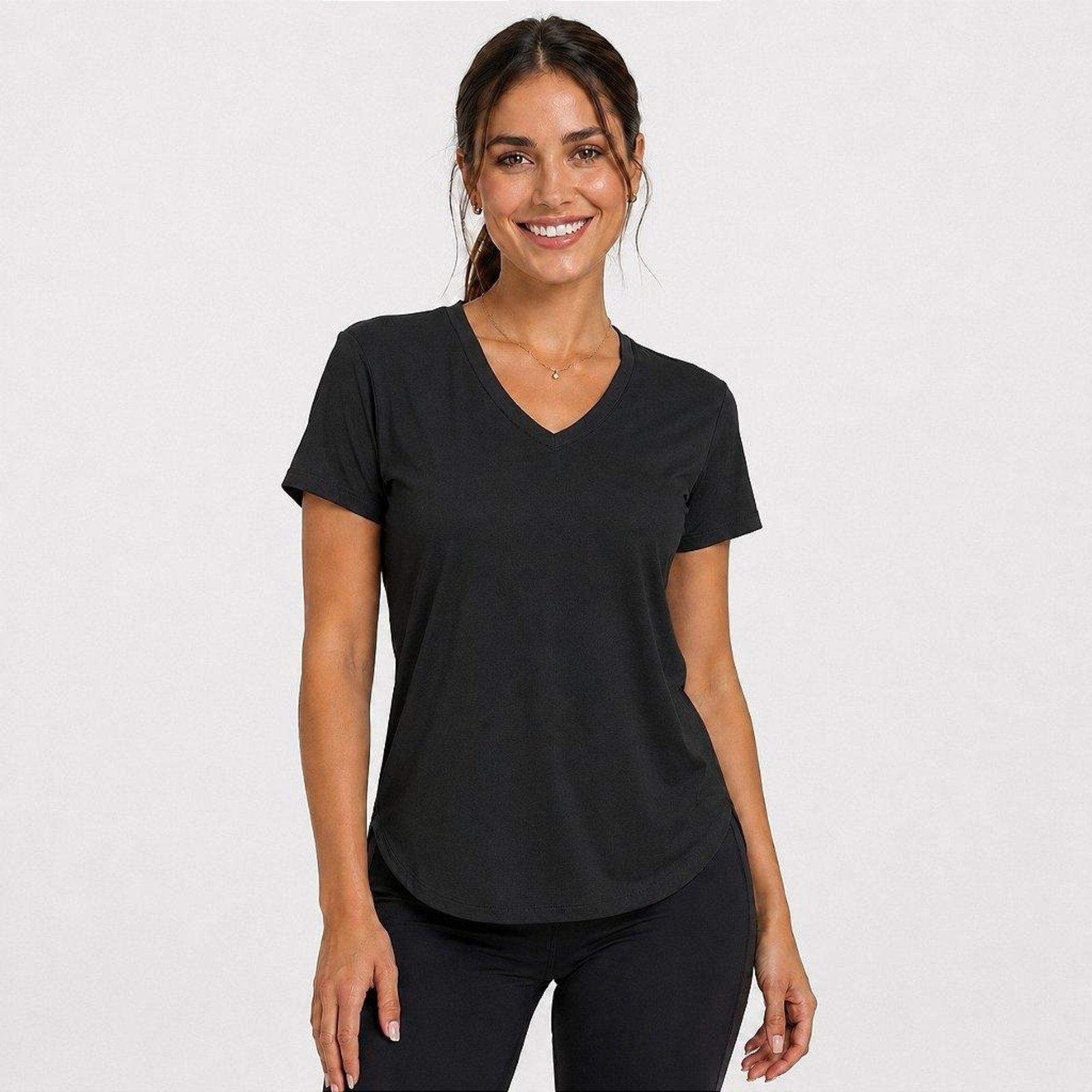 Camiseta Fila Crepe Flow Feminina Preto Preto