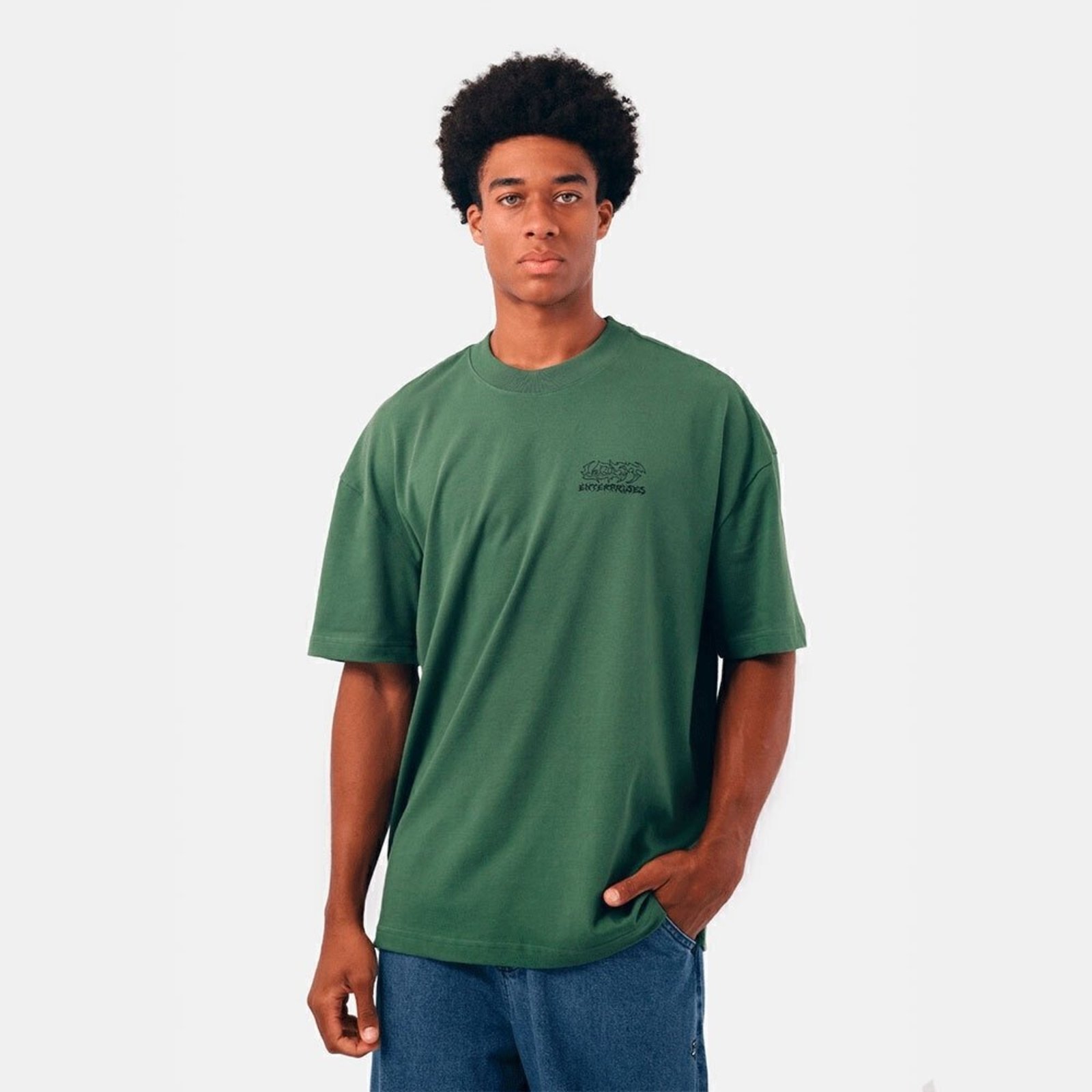 T-Shirt Box Fit Enterprises Verde