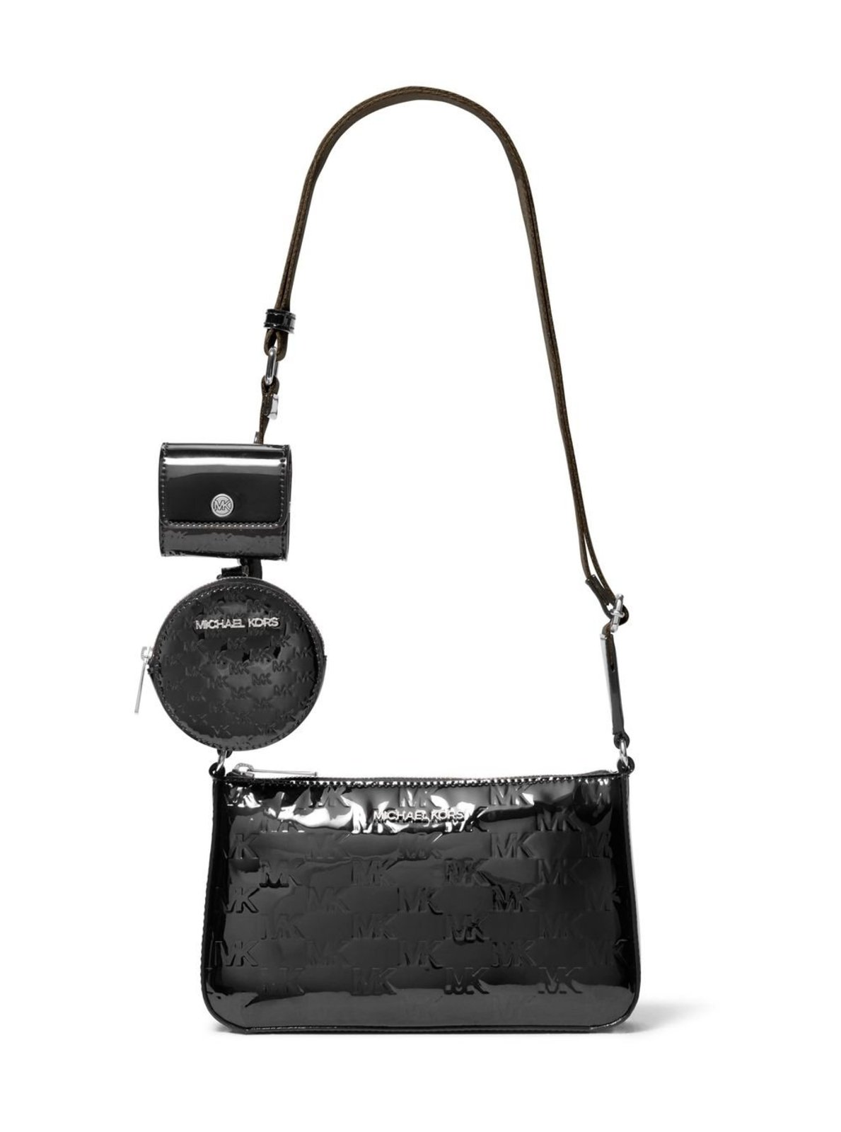 Vista 2 Bolsa Transversal Jet Set Logo Pequena 35F5STVC1O001 preto preto