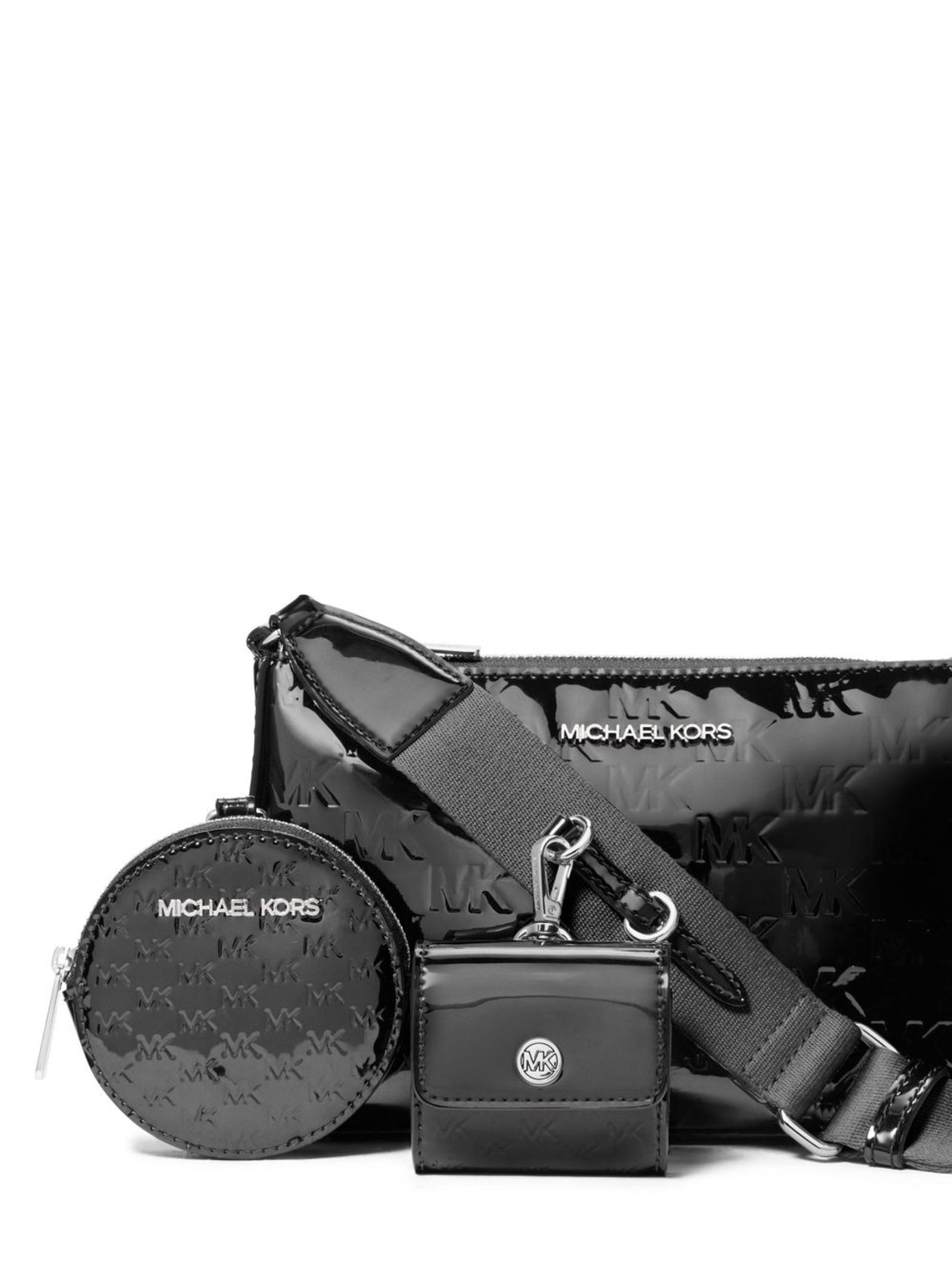 Vista 3 Bolsa Transversal Jet Set Logo Pequena 35F5STVC1O001 preto preto