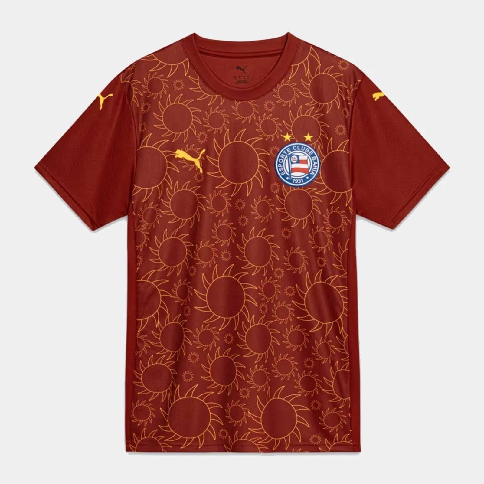 Vista 3 Camisa Puma Bahia III 2025 10 E. Ribeiro vermelho Puma vermelho