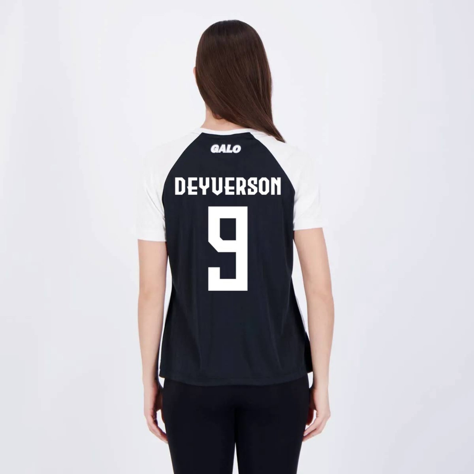 Camisa Atlético Mineiro Deyverson 9 Var Feminina Preta