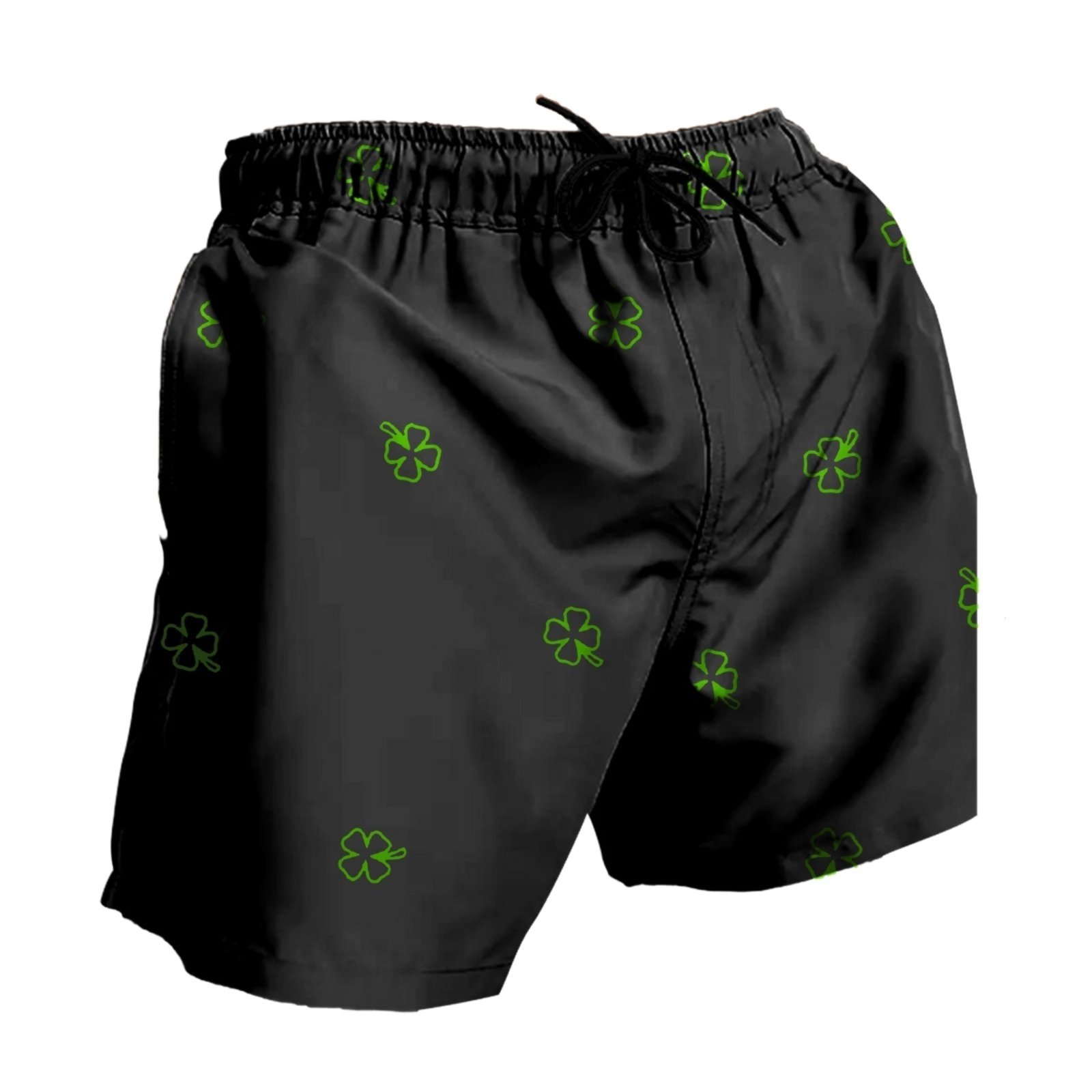 Short Masculino Praia Bermuda Tactel Trevo Confortável Moda Verão