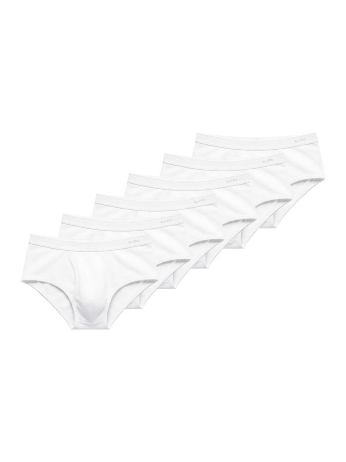 Kit com 6 Cuecas Slip Lupo com Abertura 546-003