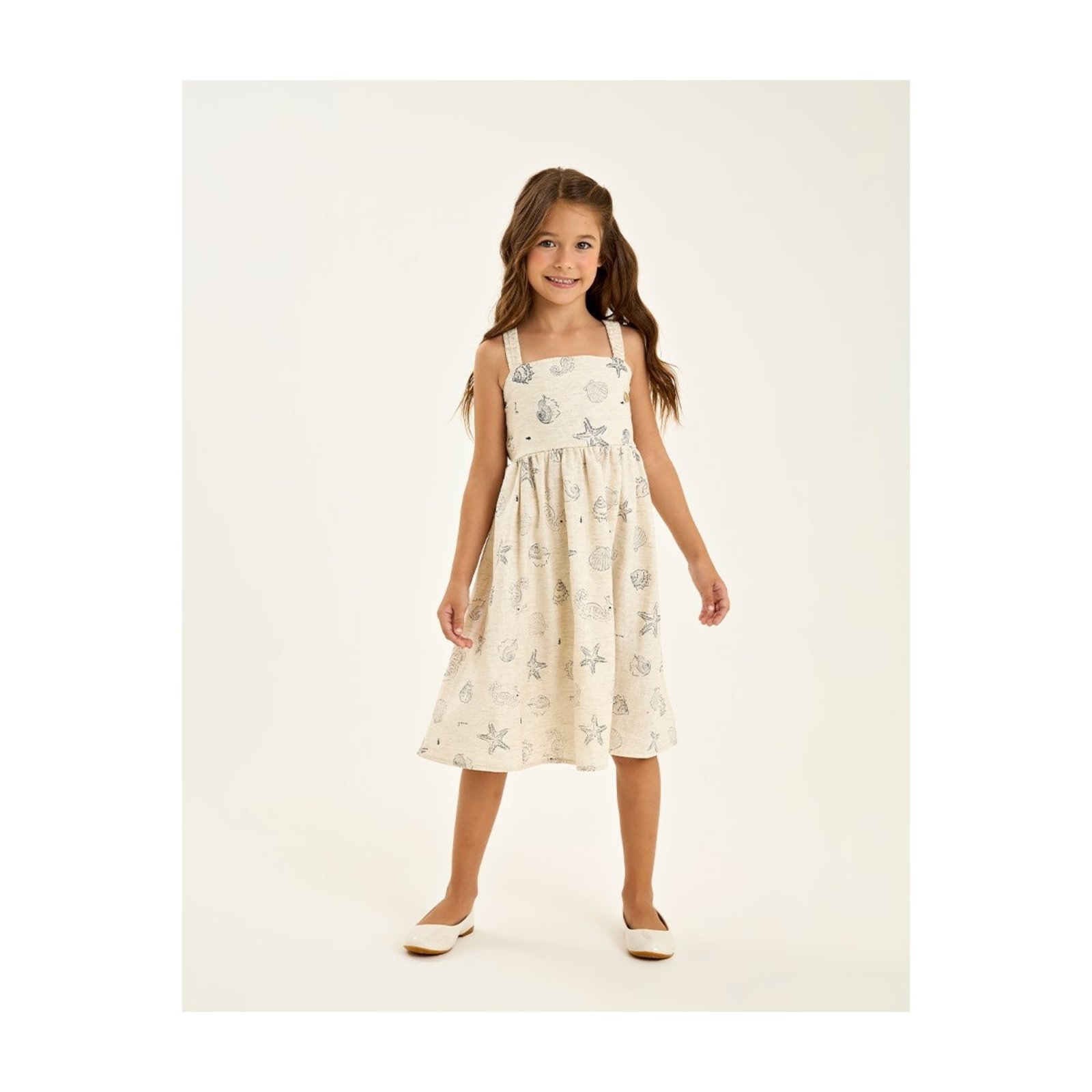Infantil - Vestido Menina Viscolinho Estampado
