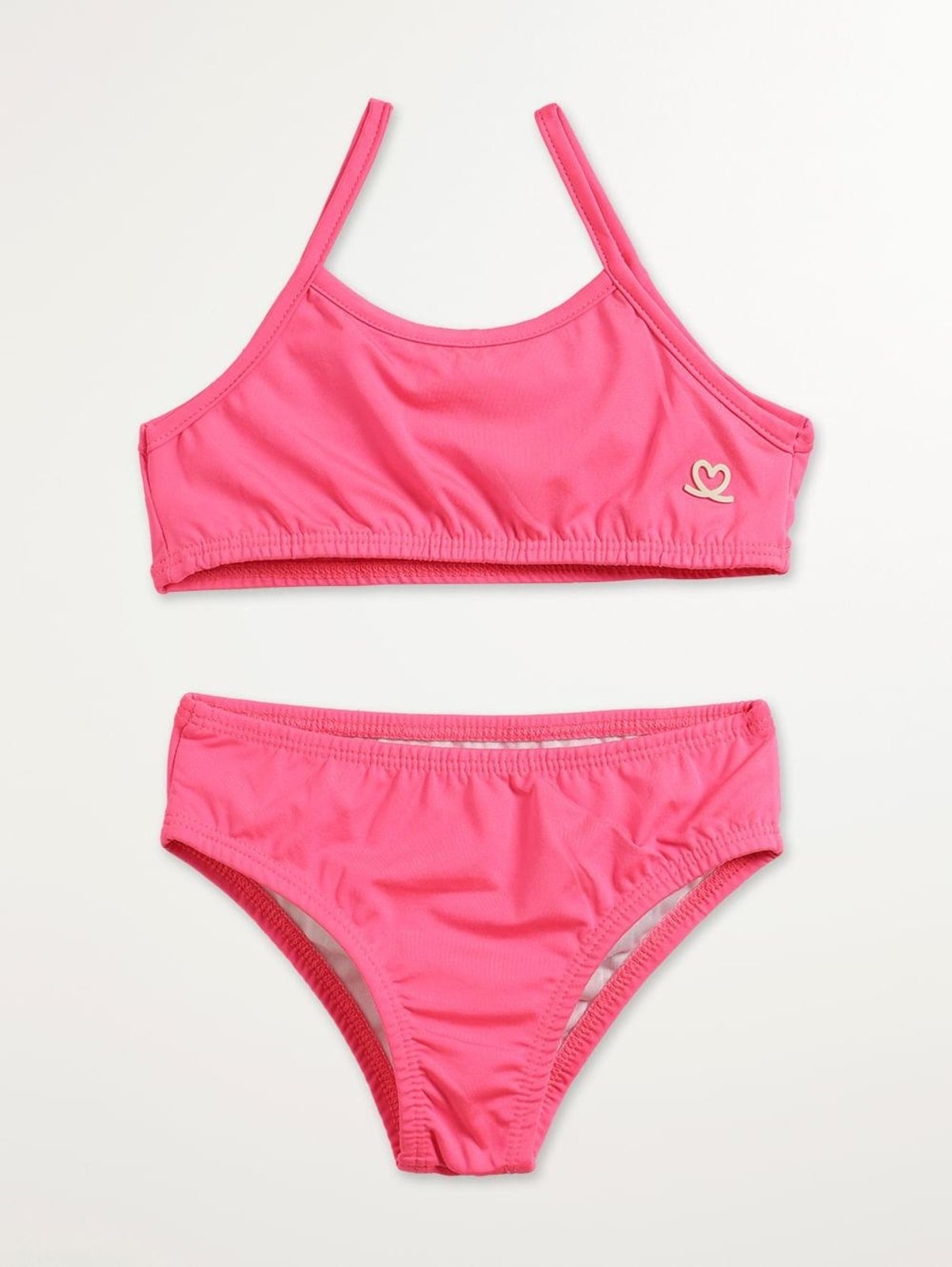 Biquíni Liso Para Menina- ROSA