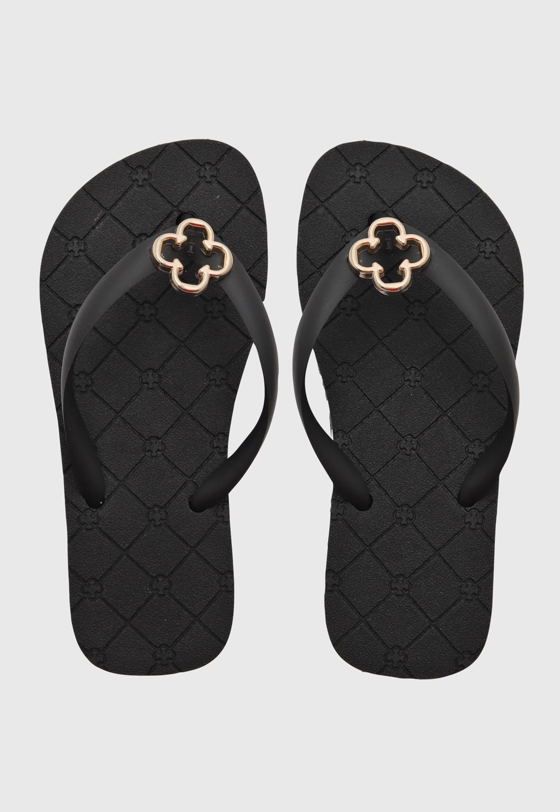 Infantil - Chinelo Capodarte Detalhe Metalizado Preto