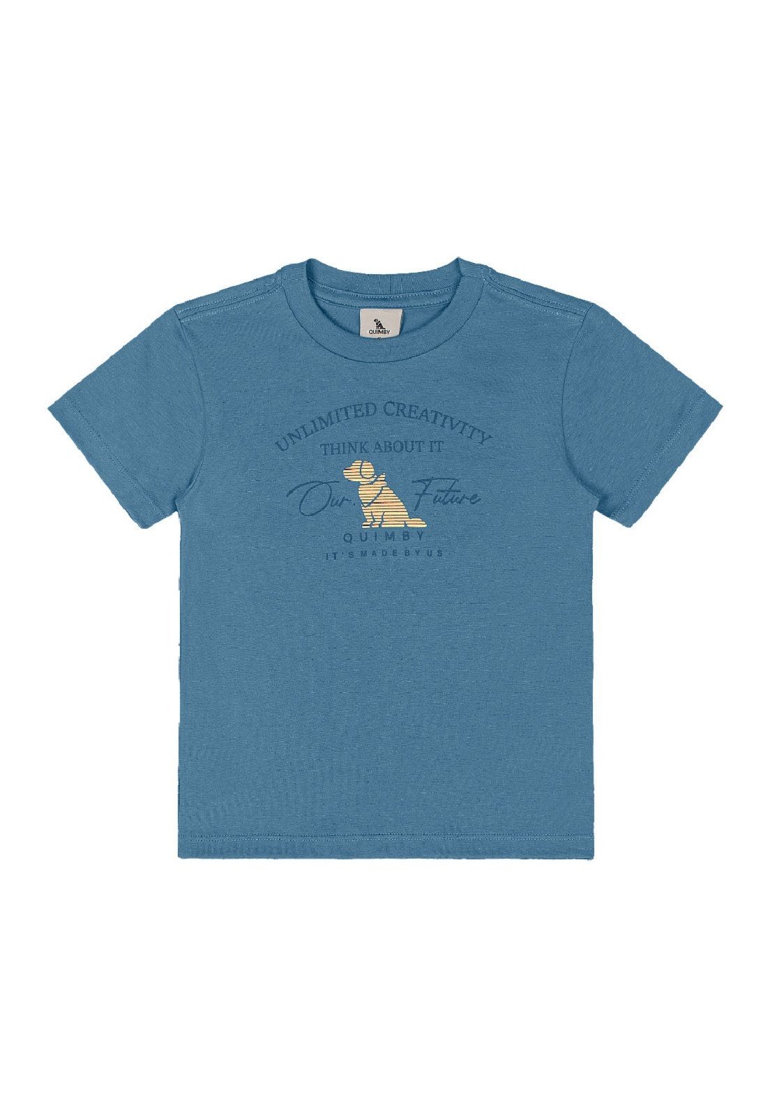 Vista 3 Infantil - Conjunto Camiseta Bermuda Ajustável Quimby branco Quimby branco