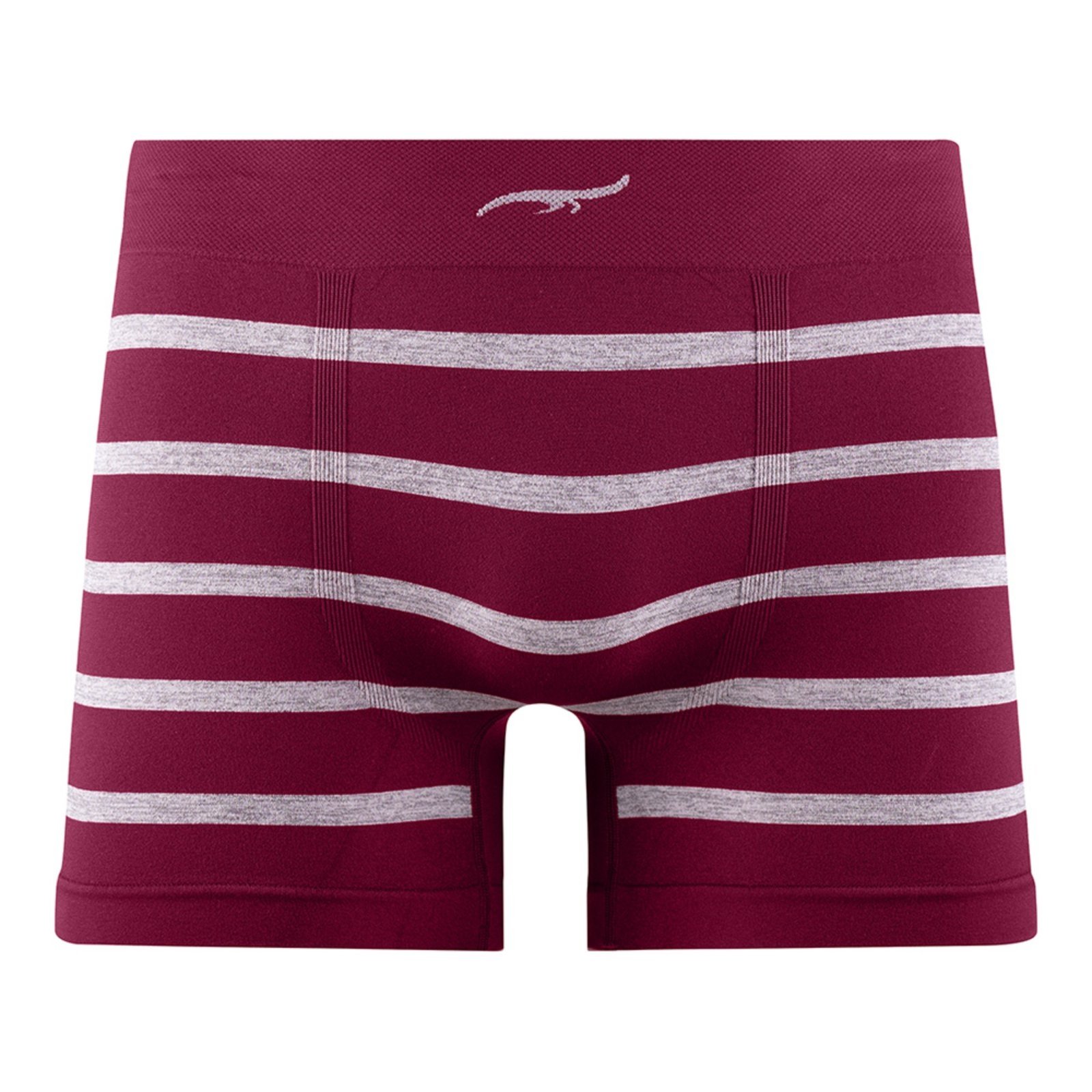 Cueca Boxer Listrada sem Costura Bordô Zee Rucci
