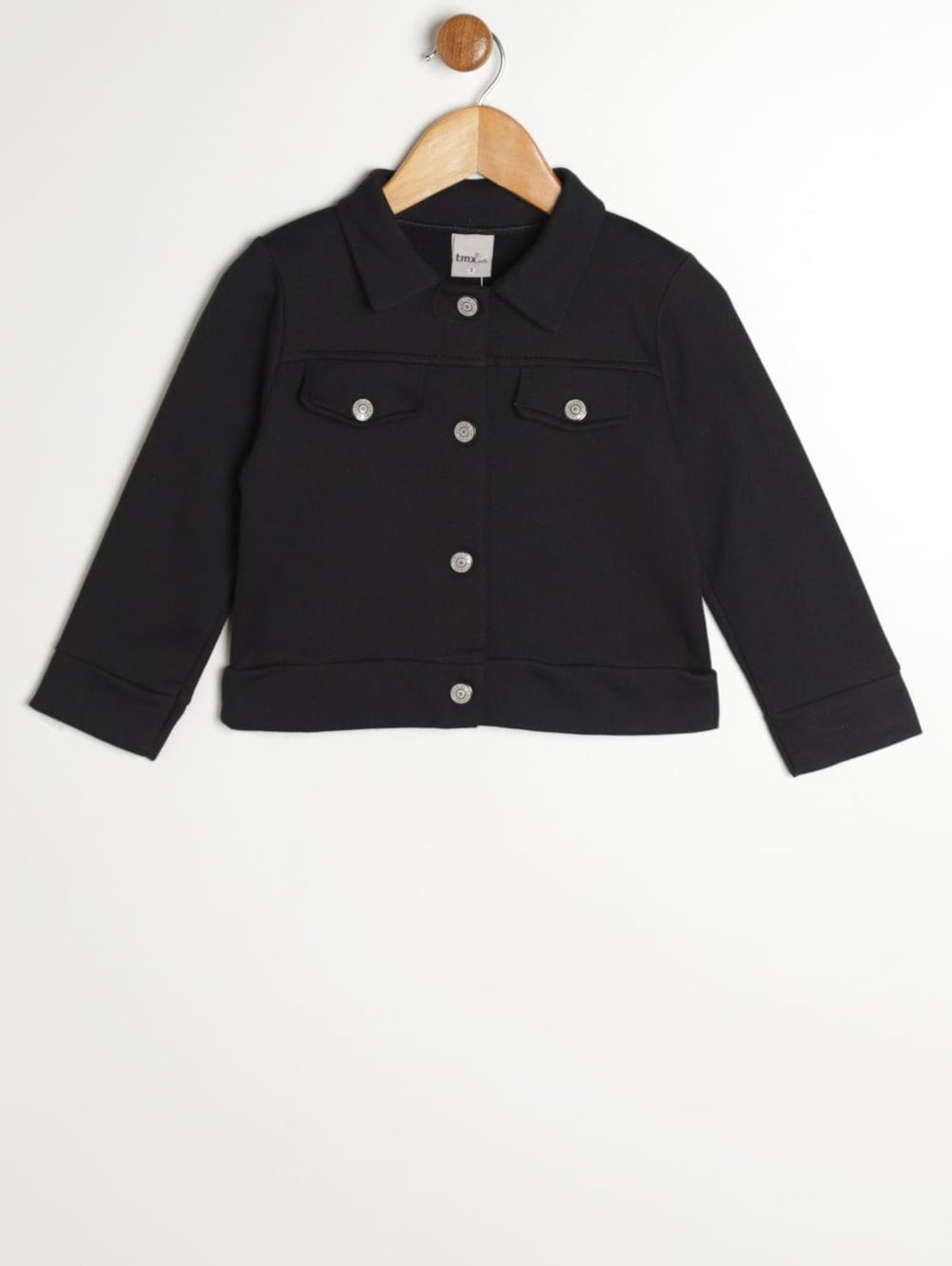 Jaqueta Moletom Para Menina - PRETO