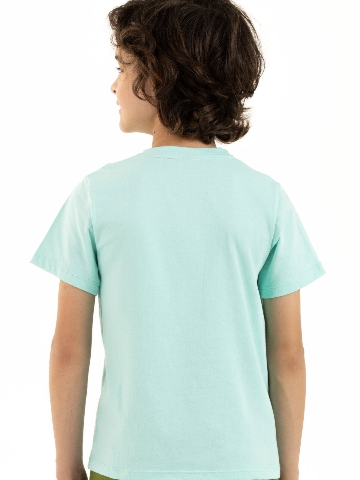 Vista 3 Infantil - Camiseta Menino de Verão em Algodão Rex-Tremo Magicamente Kids branco Magicamente Kids branco