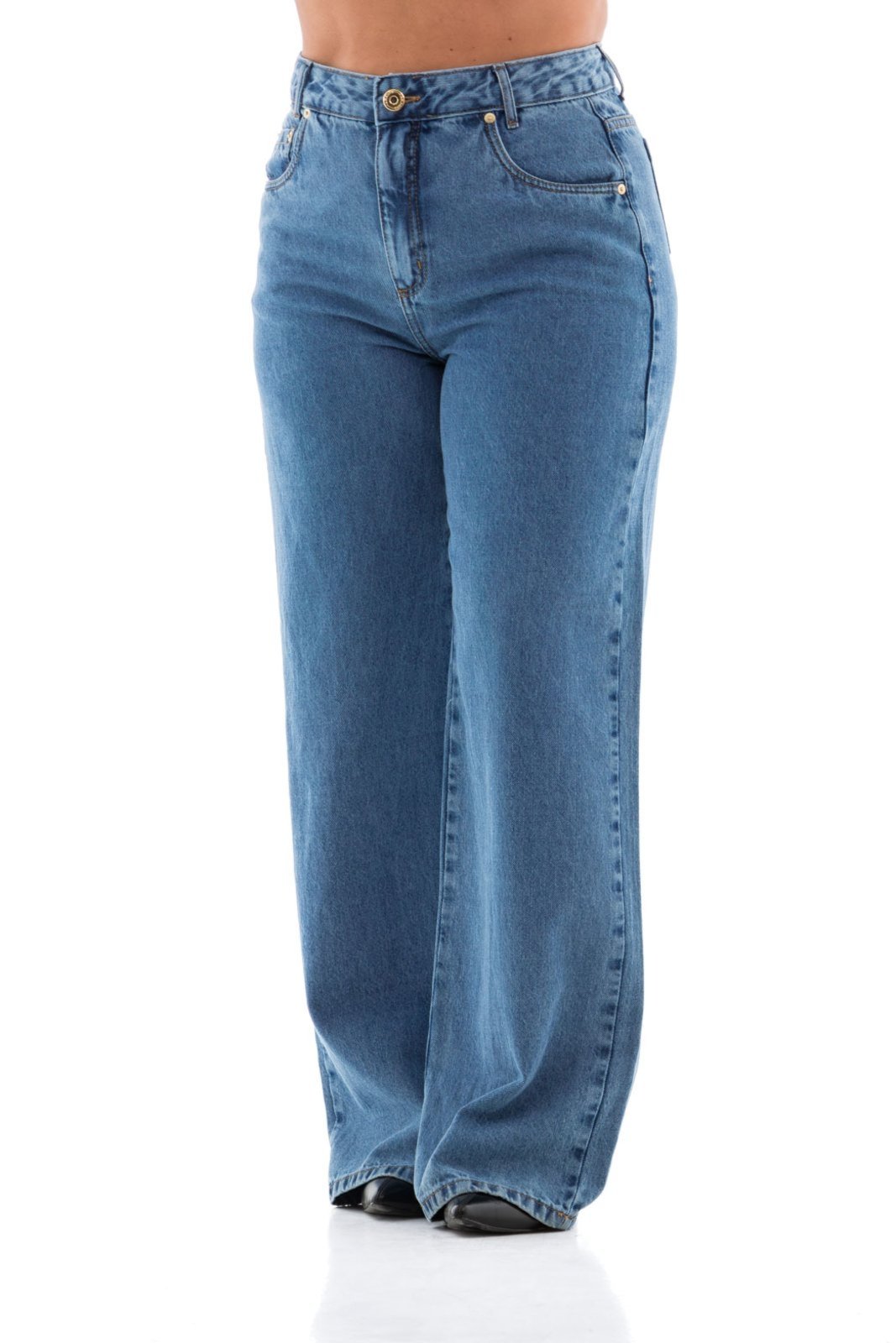 Calça Jeans Feminina Arauto Wide Leg
