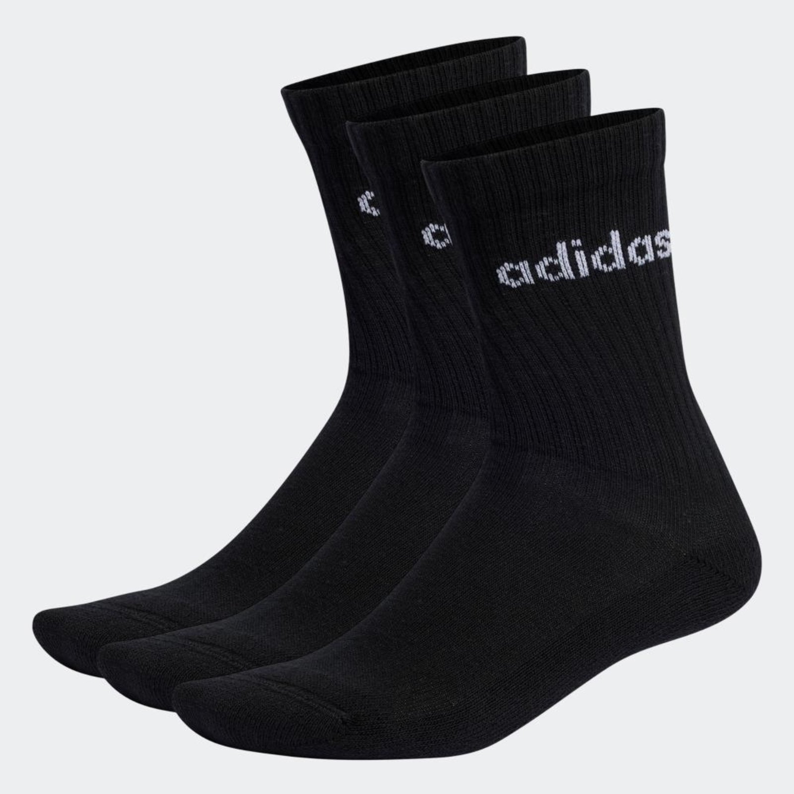 Vista 3 Meias Linear Crew Cushioned 3 Pares adidas Performance adidas performance preto