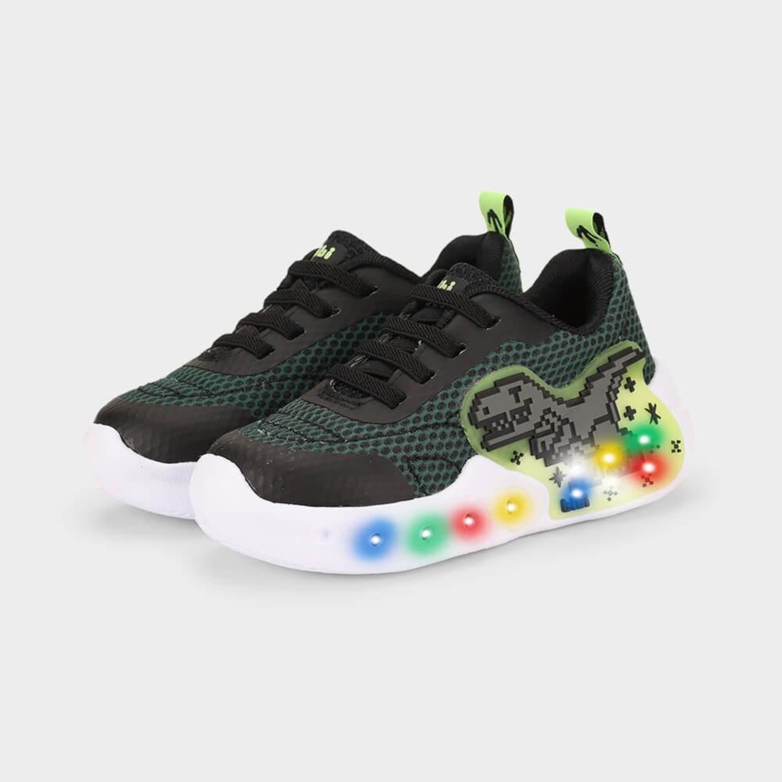 Vista 3 Infantil - Tênis Bibi Fun Light de Dinossauro 23 Calçados Bibi verde Calçados Bibi verde
