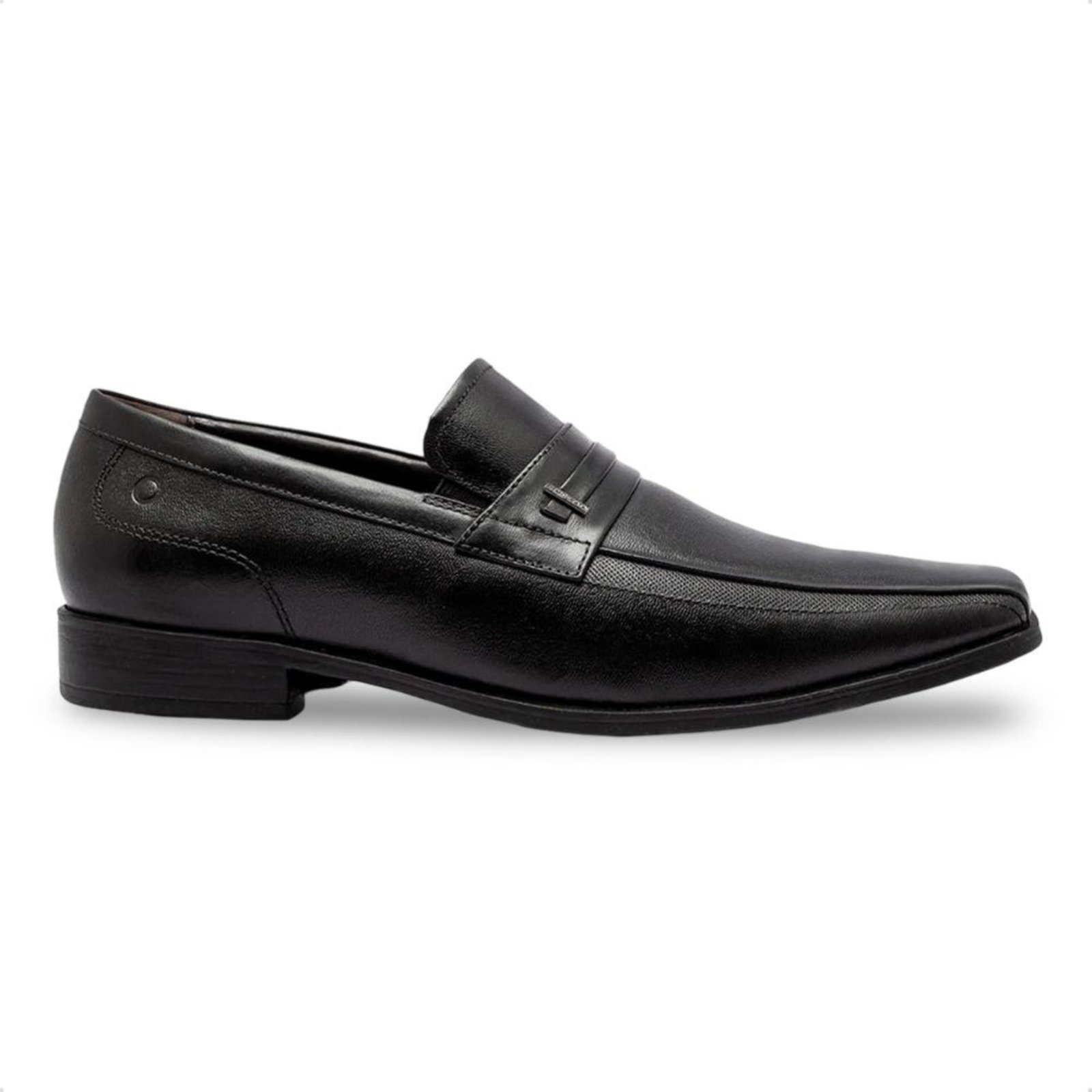 Sapato Social de Couro Democrata Masculino Unique 640102 Preto