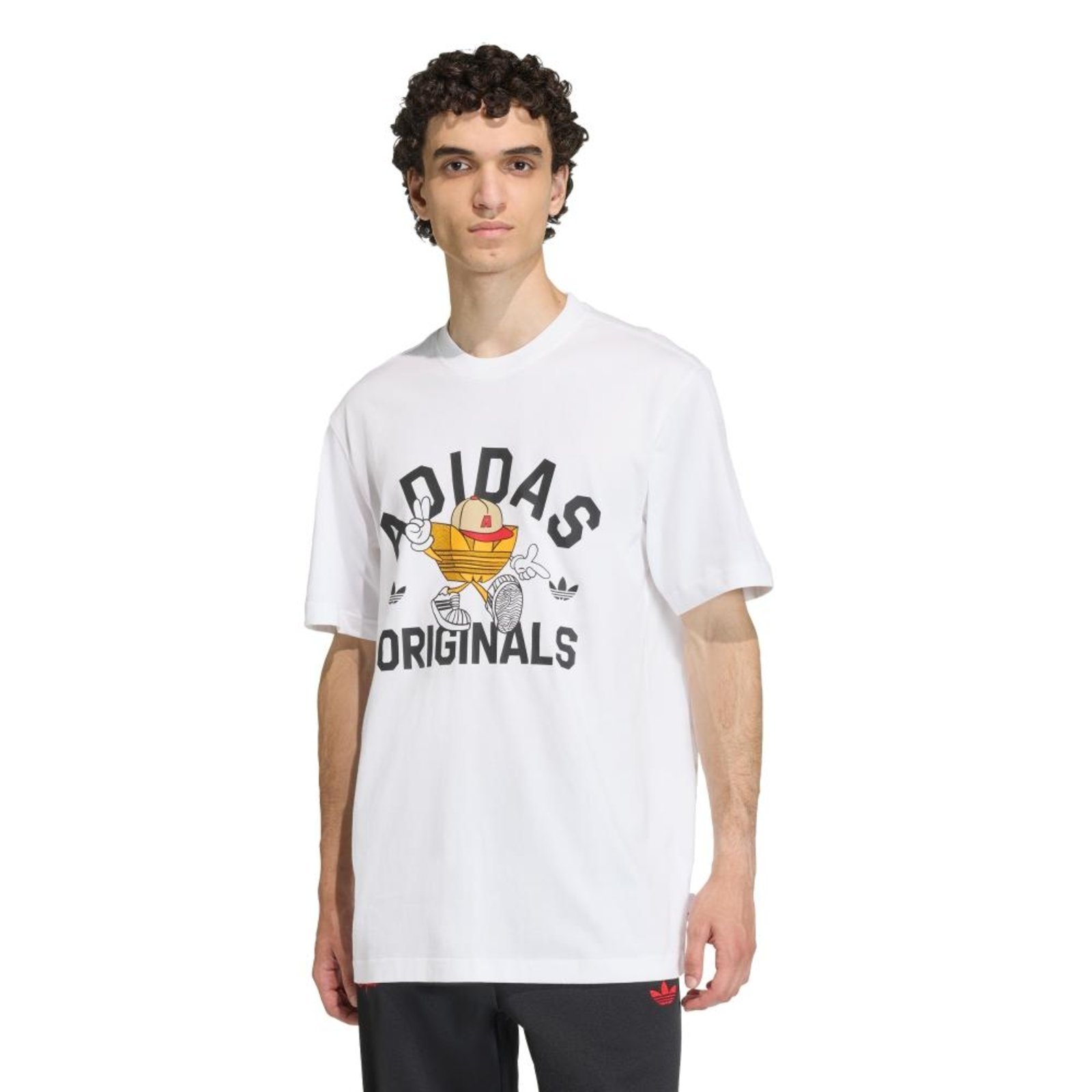 Camiseta PERSONAGEM SÉRIE TREFOIL adidas Originals Branco