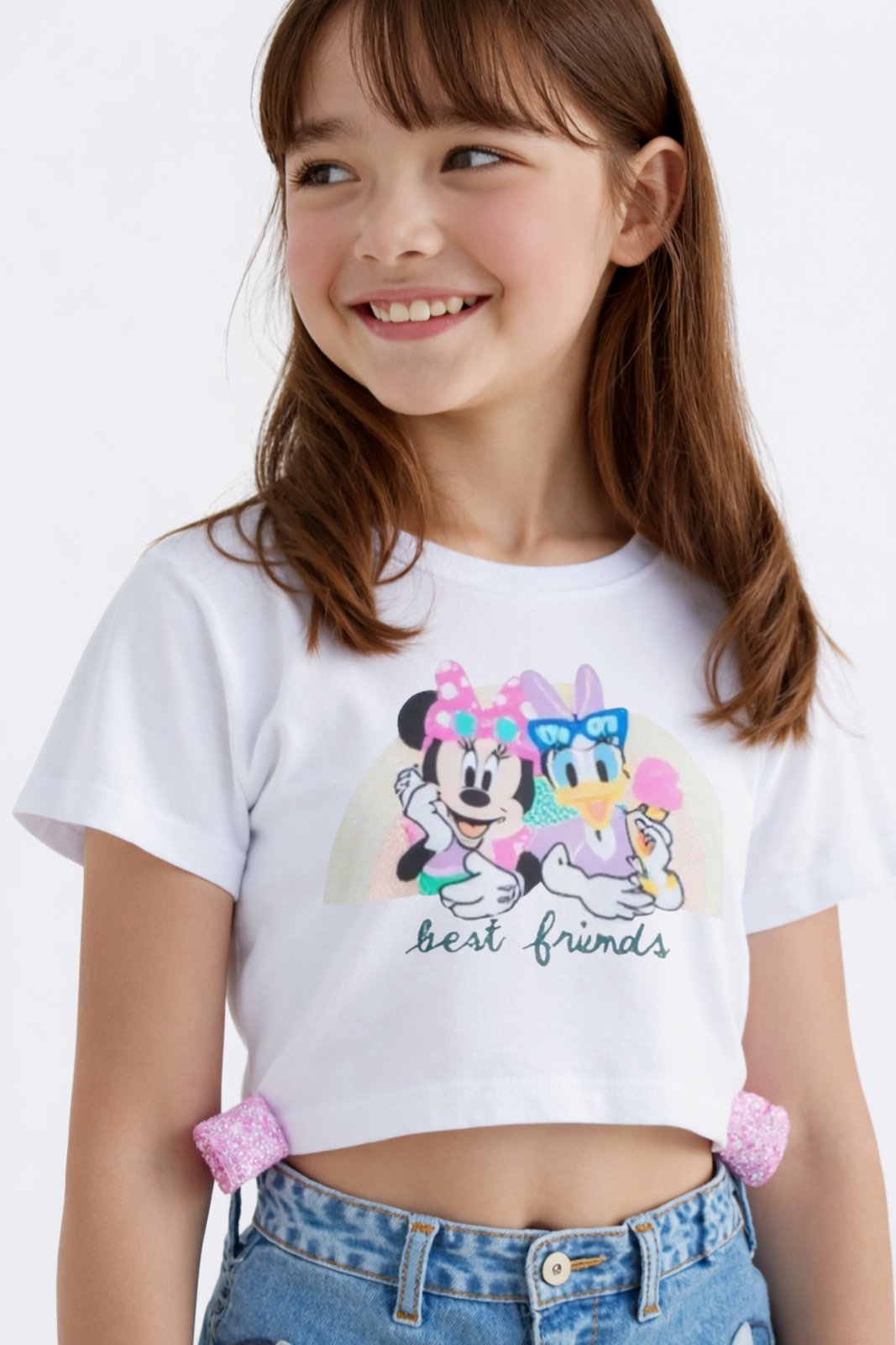 Infantil - Blusa Menina Daisy Branca Branco