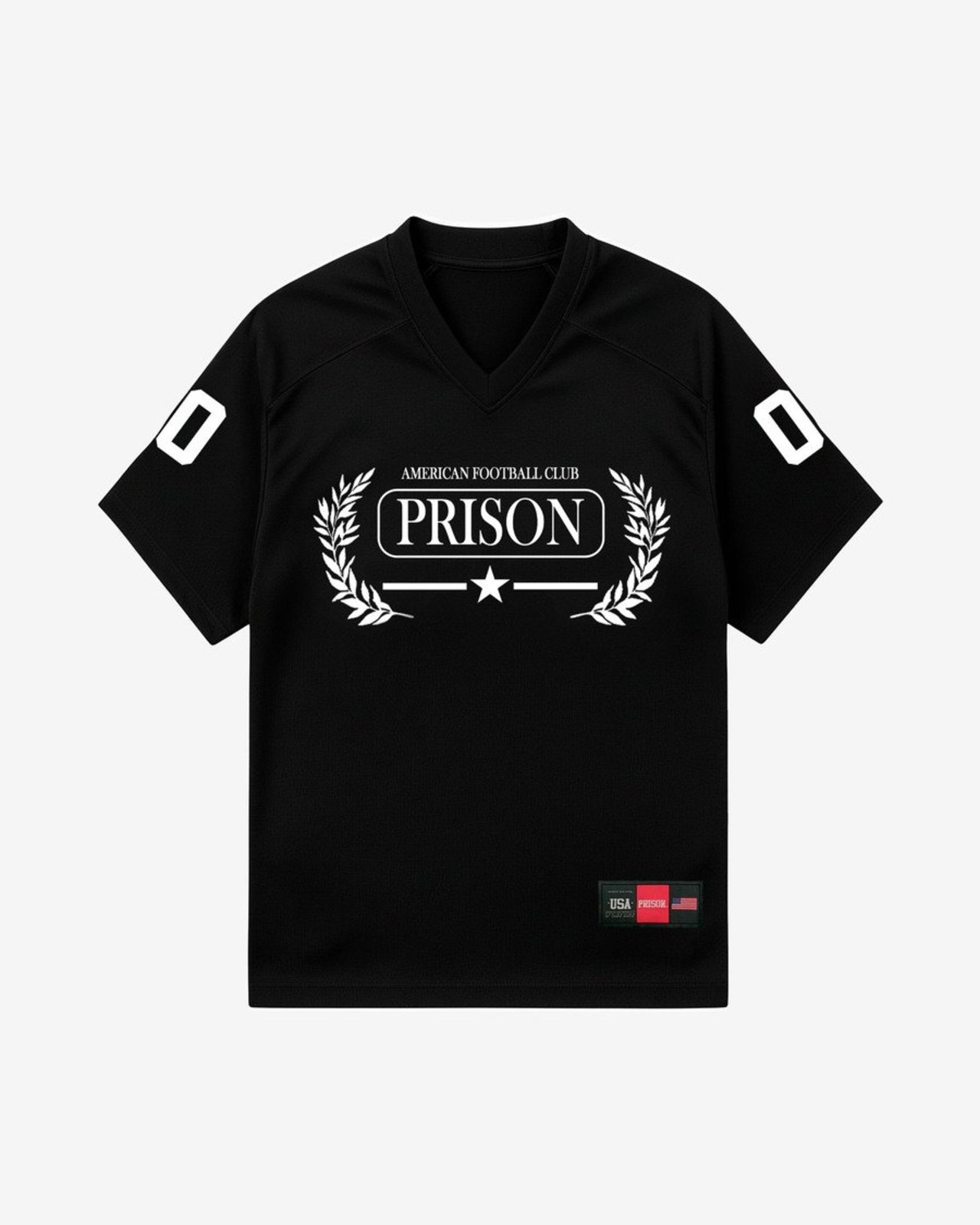 Camiseta futebol americano oversized preta Preto