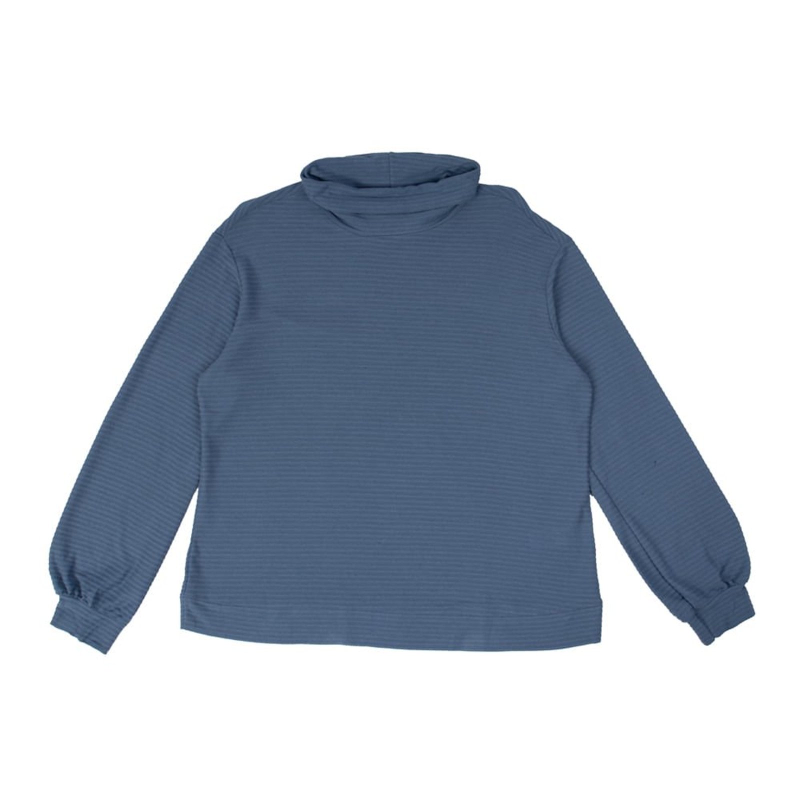 Blusão Feminino Habana Plus Size Canelado Azul