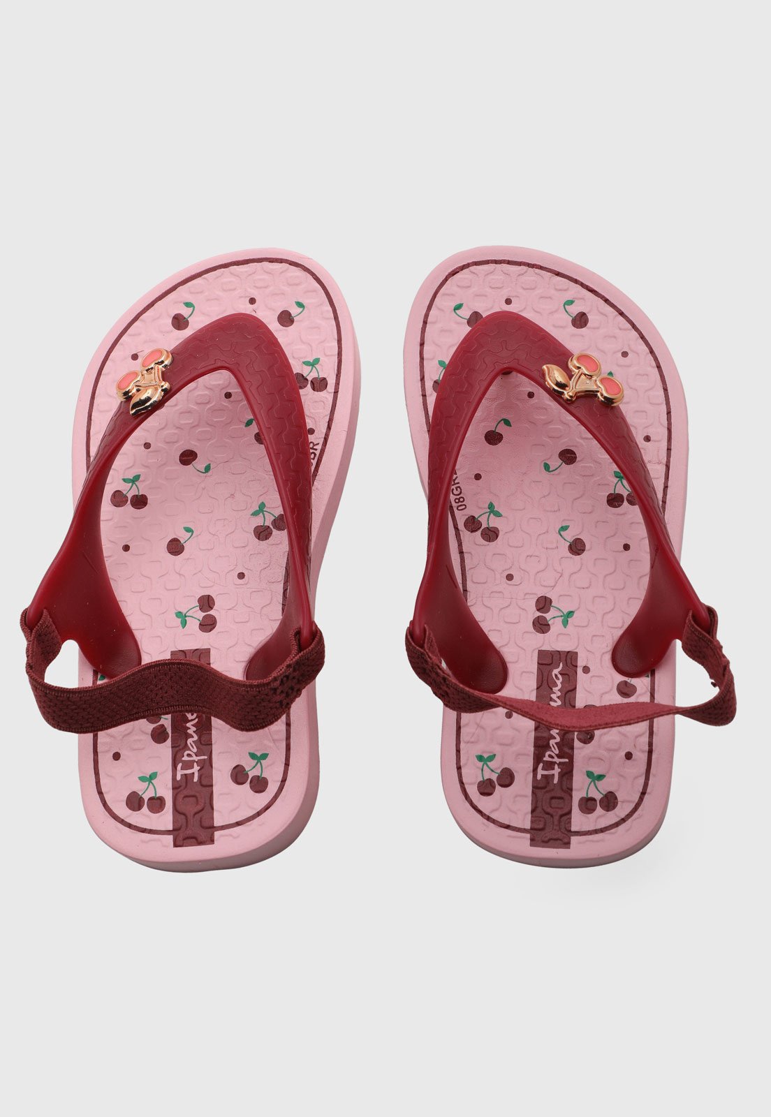 Infantil - Chinelo Ipanema Detalhe Cerejas Rosa
