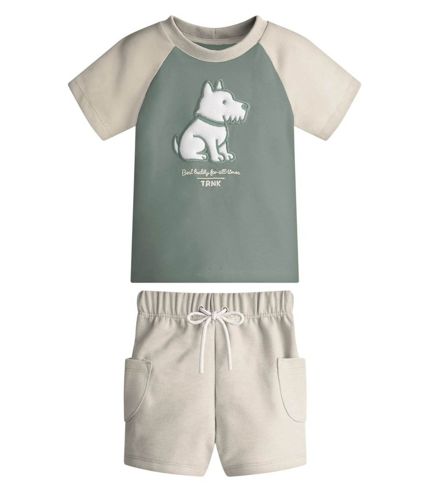 Infantil - Conjunto Camiseta Com Bermuda Trick Nick Verde