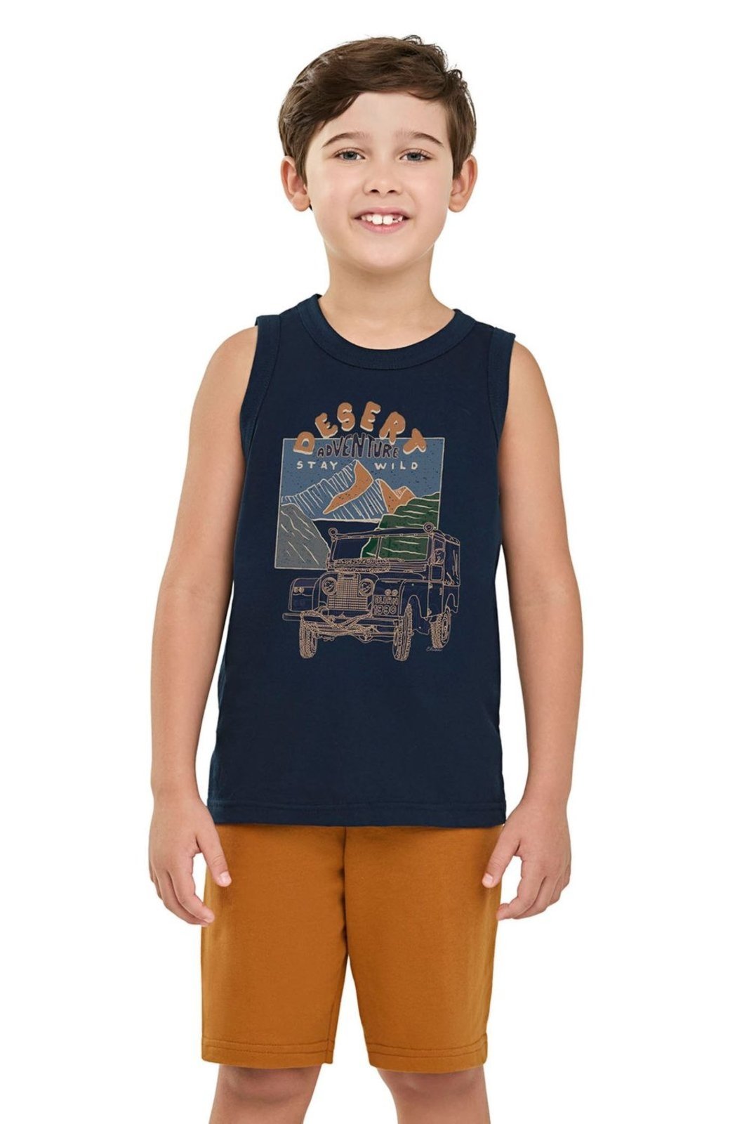 Vista 2 Infantil - Conjunto Menino Radical Elian amarelo Elian amarelo