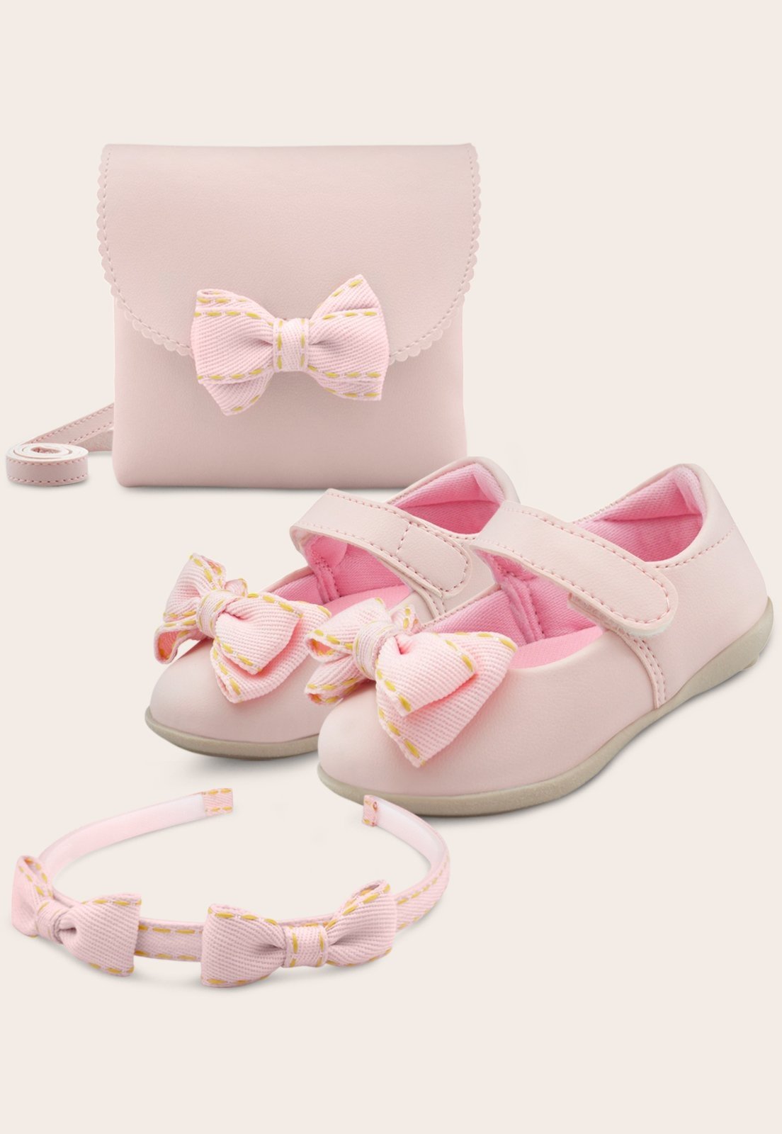 Infantil – Sapatilha Menina Sapatinho Laço Vermelha Mzkid