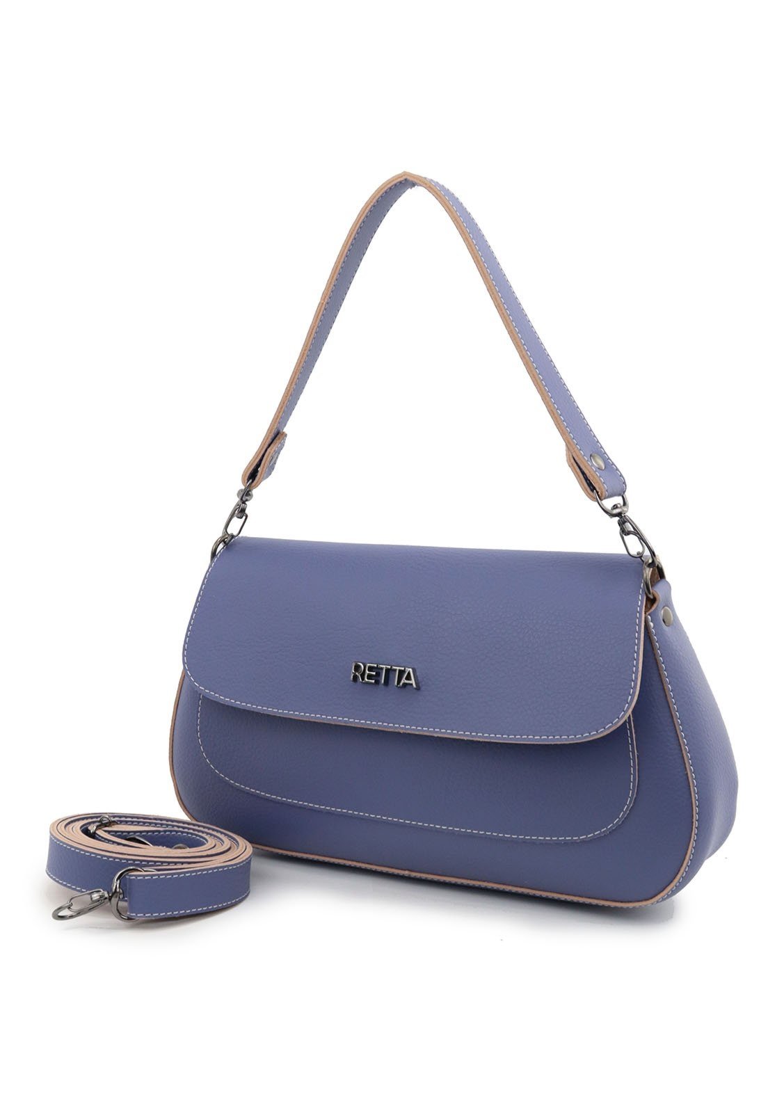 Vista 2 Bolsa Feminina Transversal Pequena Para Festa de Ombro e Mão Retta Oficial Lavanda roxo lavanda roxo lavanda