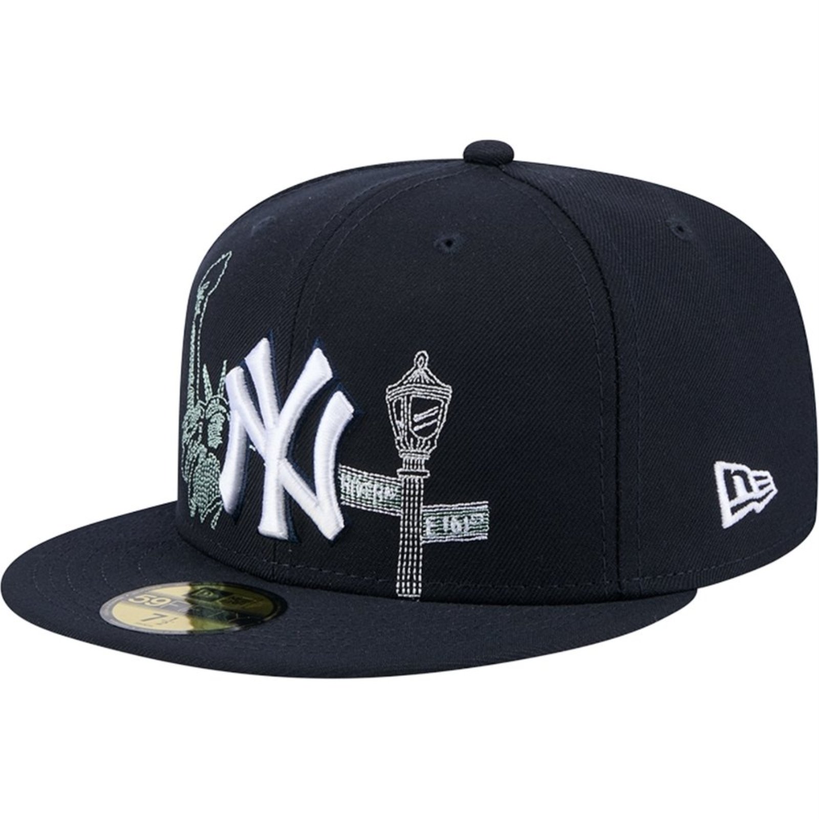 Bone New Era 59FIFTY Fitted New York Yankees State Stitch