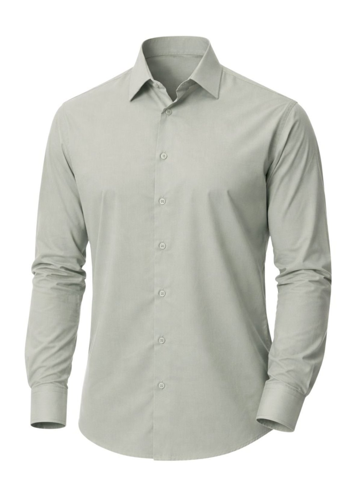 Camisa Masculina Casual Colarinho Italiano Manga Longa Crocker – 50077