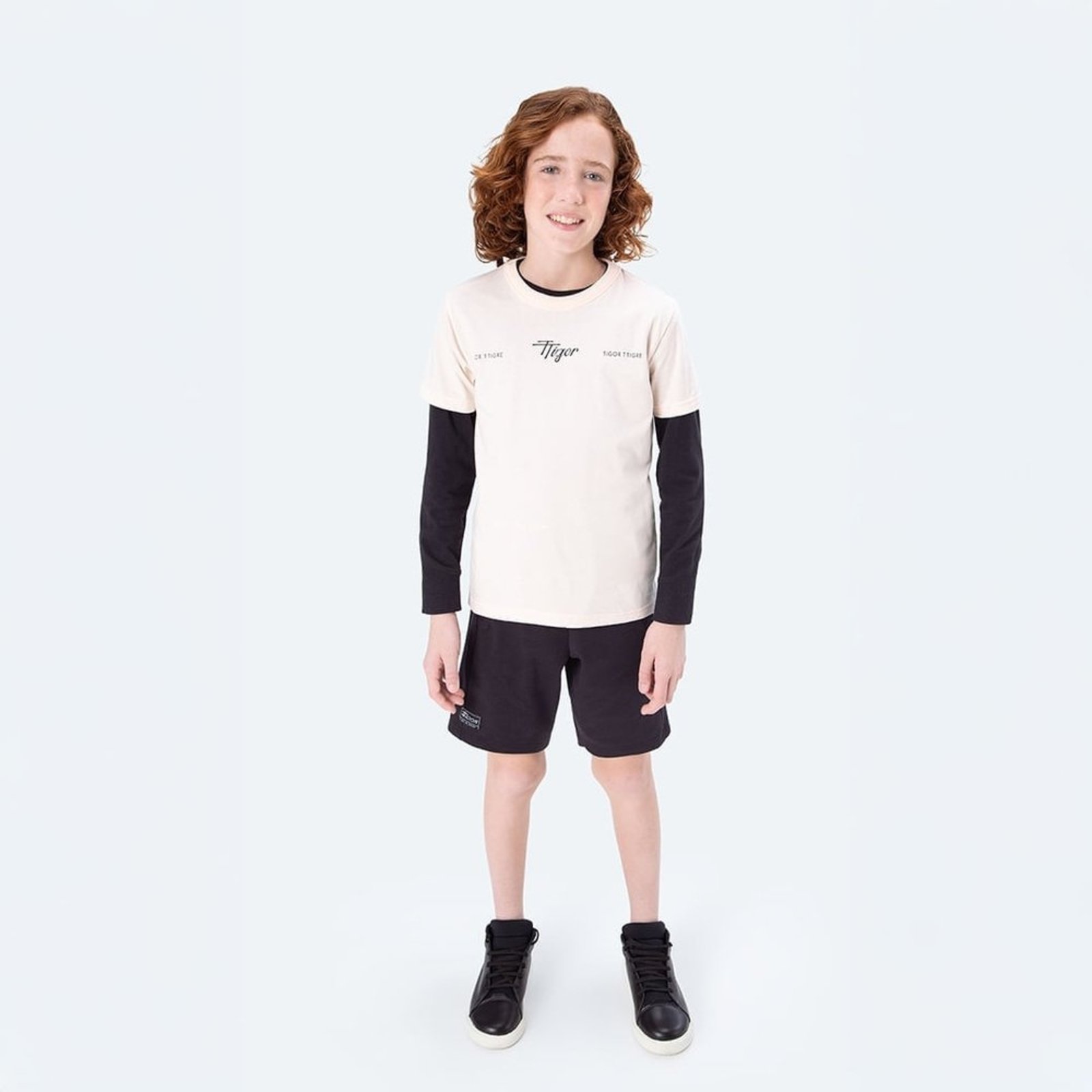 Infantil - Camiseta Manga Curta Menino Tigor T. Tigre