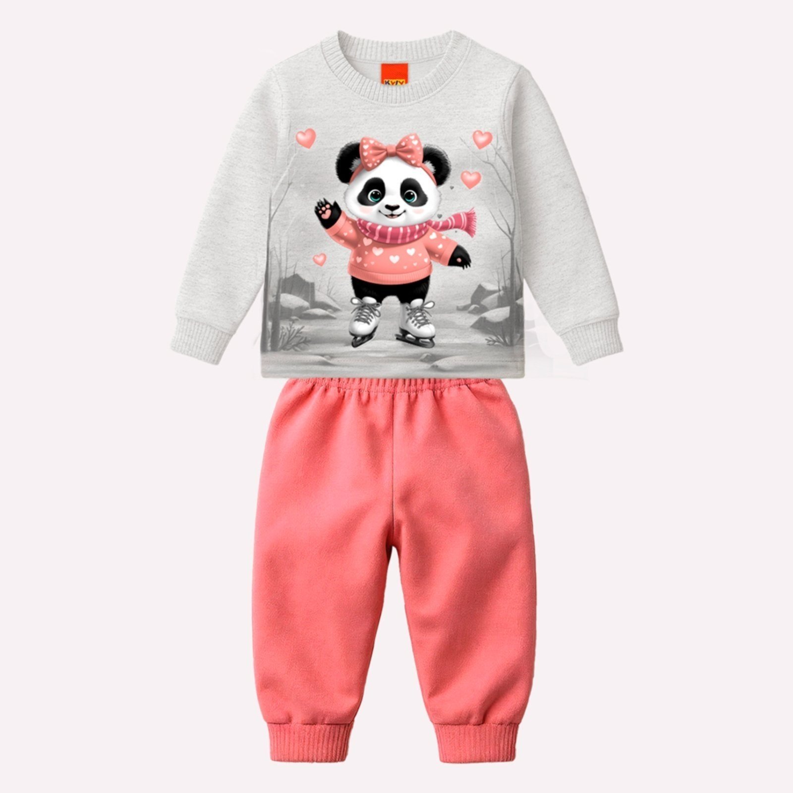Infantil - Conjunto Menina Pandinha Kyly