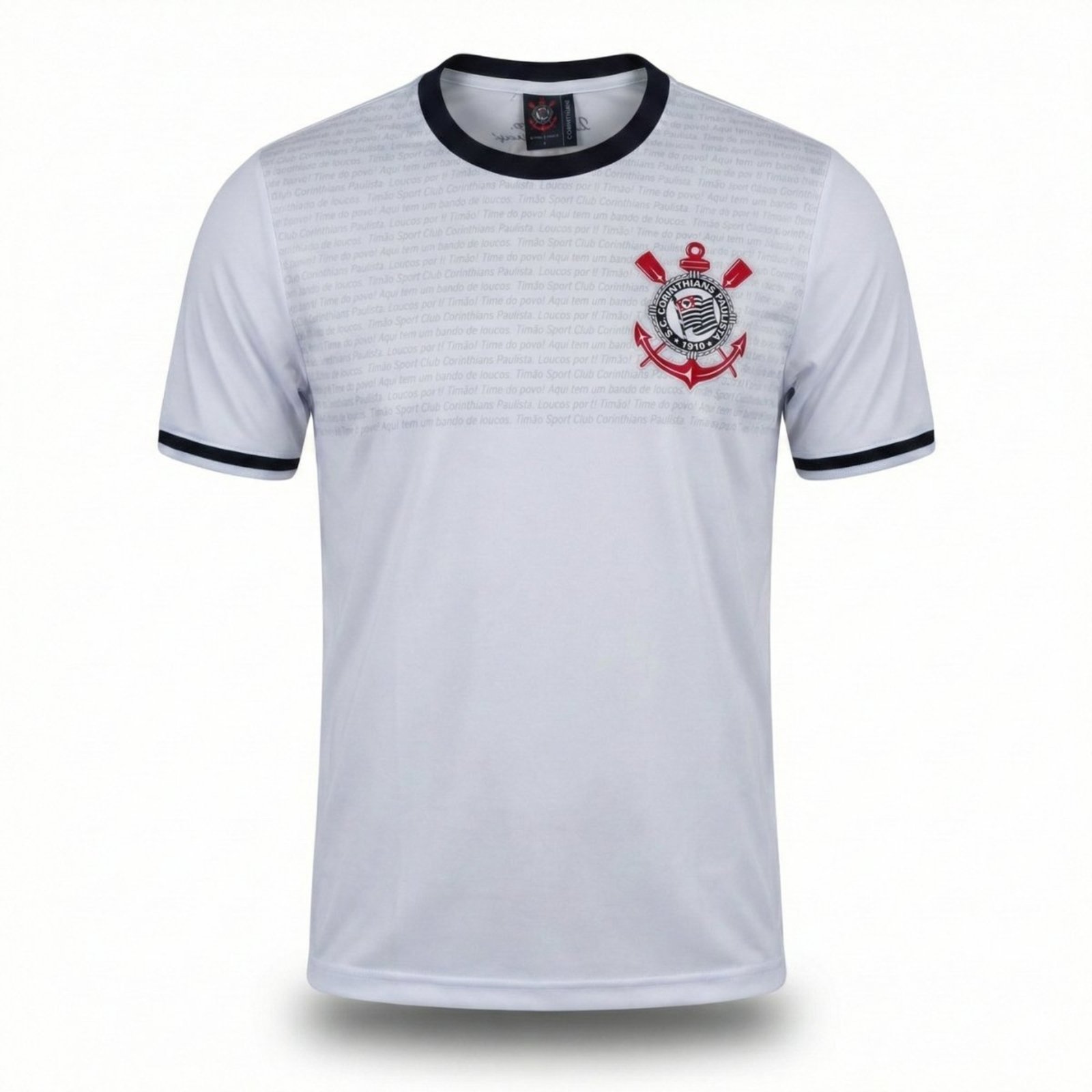 Camisa Corinthians Masculina Lumina Braziline BRANCO
