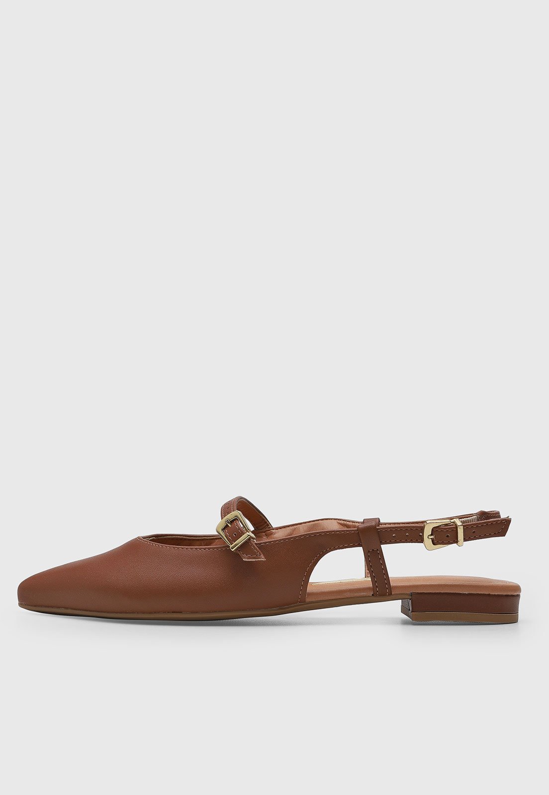 Vista 2 Sapatilha Feminina Vizzano Slingback marrom VIZZANO marrom