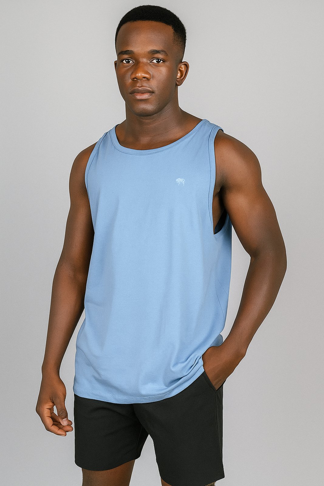 Regata D Bell Outlet Fashion Reta Logo Azul Claro