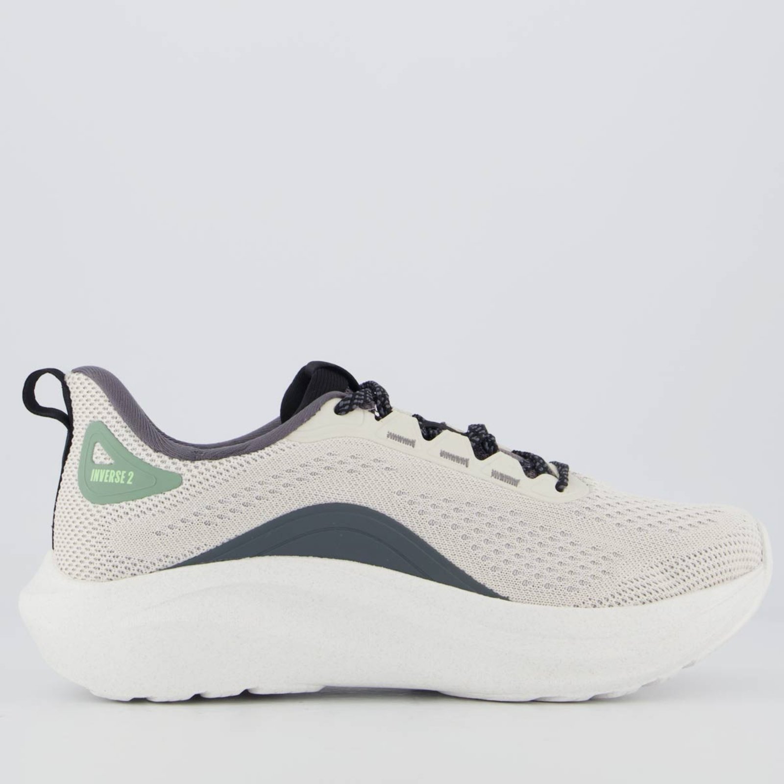 Vista 2 Tênis Olympikus Inverse 2 Off White e Cinza branco white OLYMPIKUS branco white