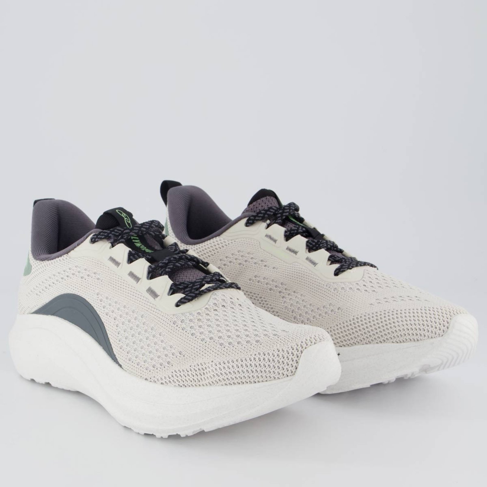 Vista 3 Tênis Olympikus Inverse 2 Off White e Cinza branco white OLYMPIKUS branco white