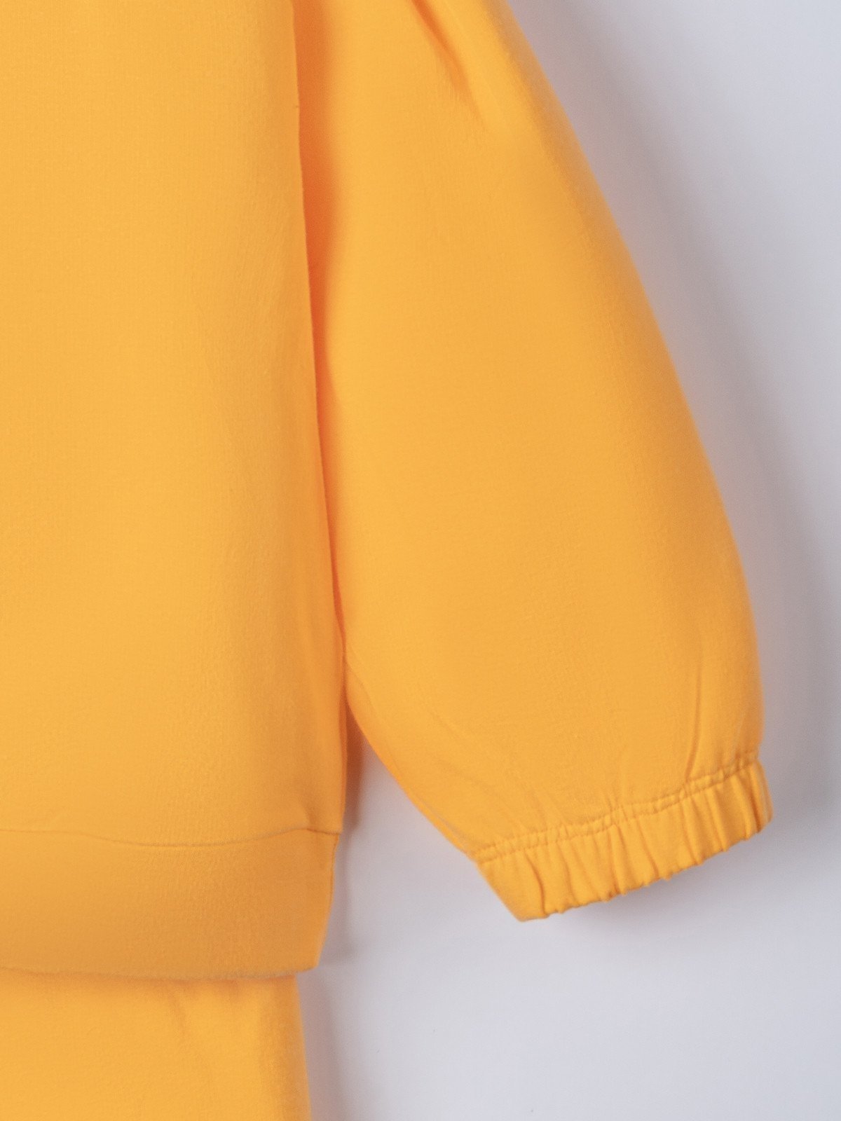 Vista 3 Infantil - Conjunto Menina Camiseta Manga Longa e Calça Molecotton Gola Redonda Amber Tangerina laranja laranja
