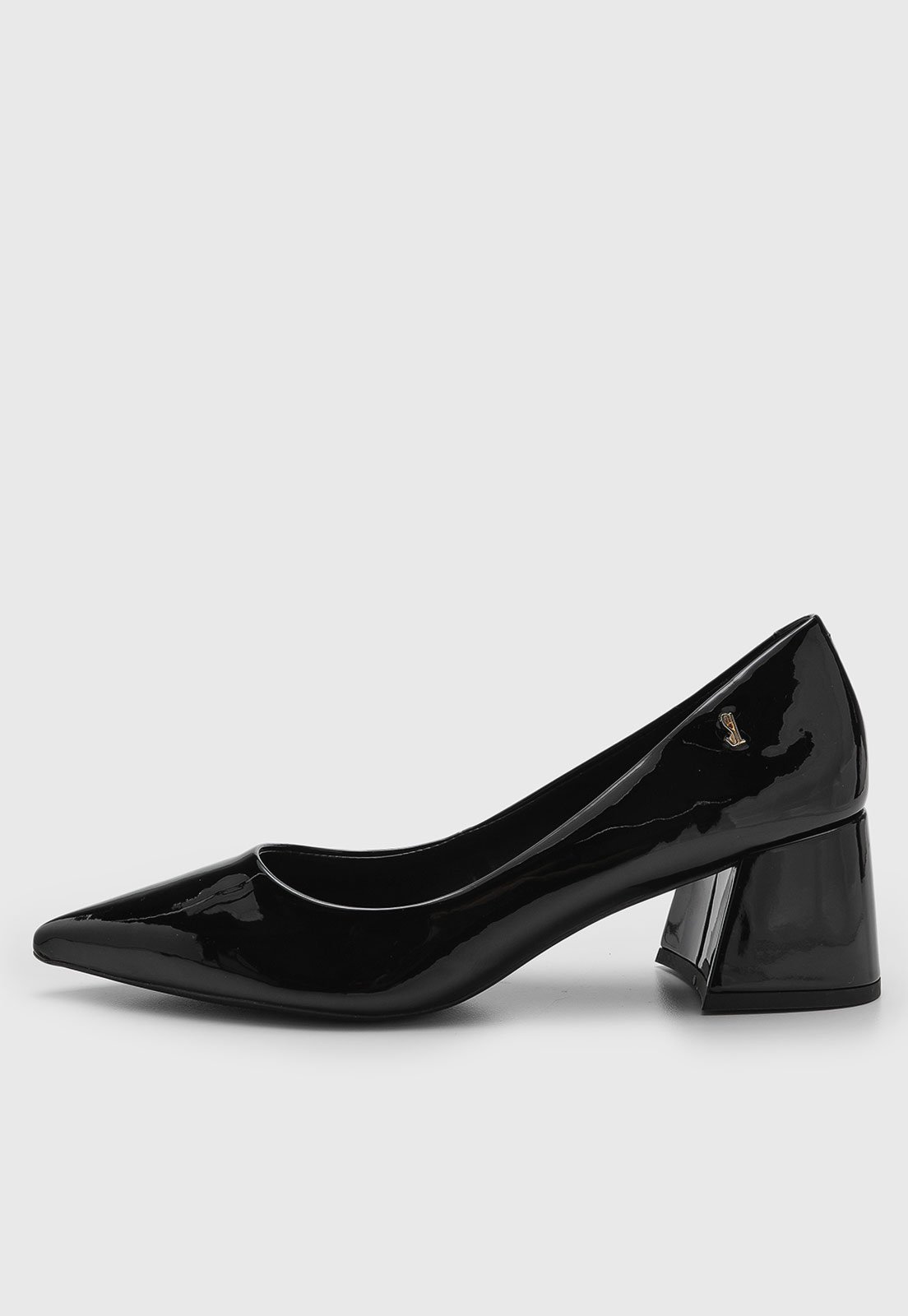 Scarpin Feminino Santa Lolla Salto Bloco Preto
