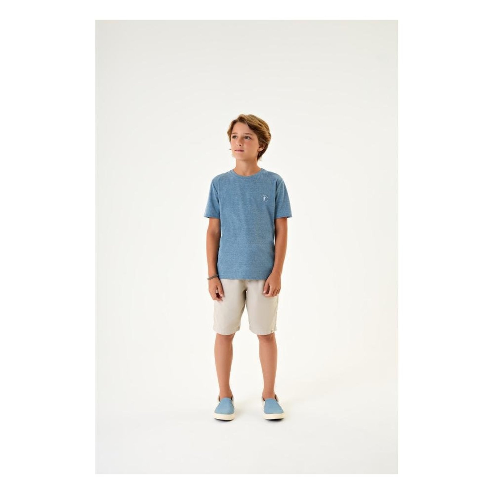 Infantil - Camiseta Oceano Azul Onda Marinha 10 Azul