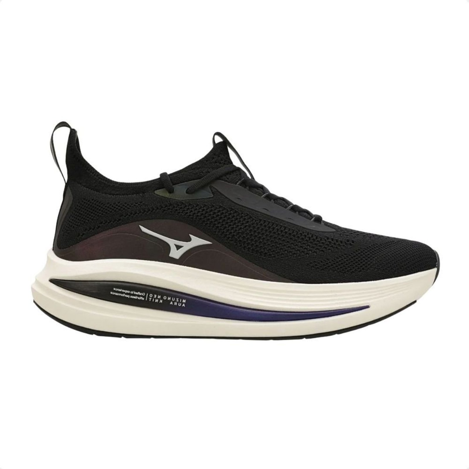 Vista 2 Tênis Corrida Masculino Mizuno Neo Aura Knit azul Mizuno azul