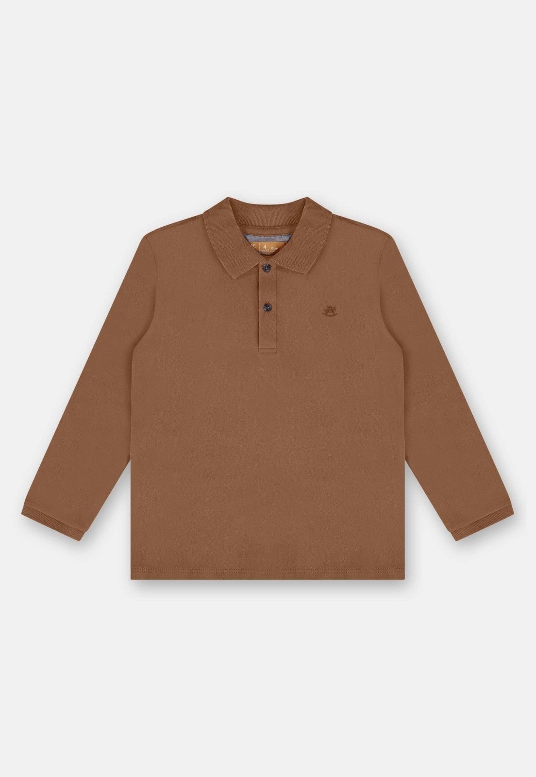 Infantil – Camisa Polo em Suedine Masculino Up Baby Marrom