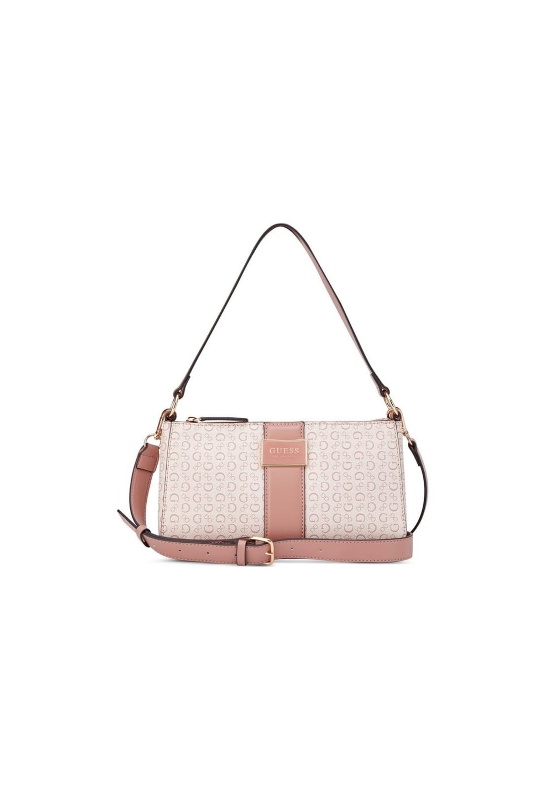 Bolsa Guess Isabella Mini Shoulder Rosa Claro