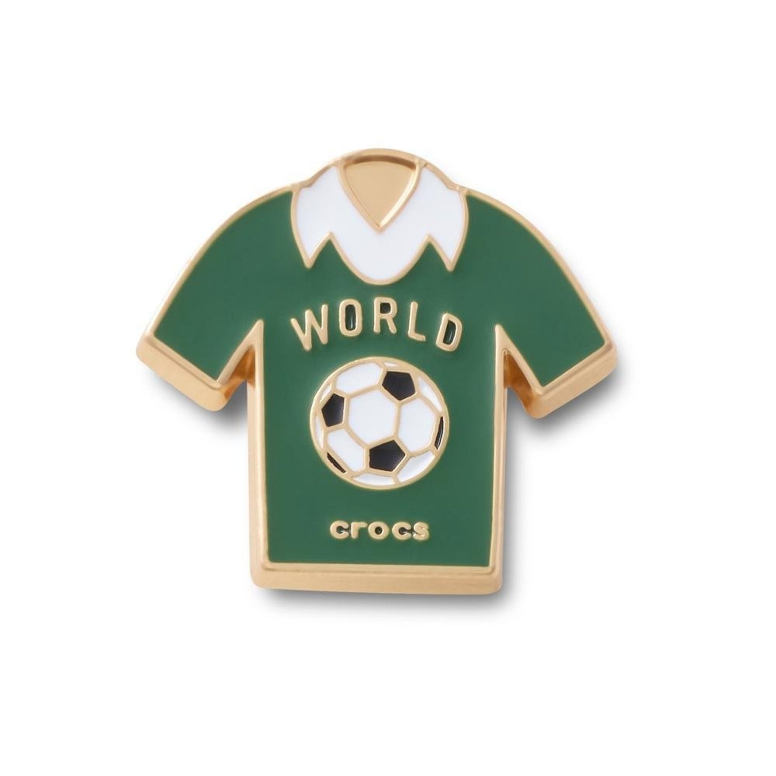 Infantil - Jibbitz™ Camisa de Futebol Mundo Único Branco
