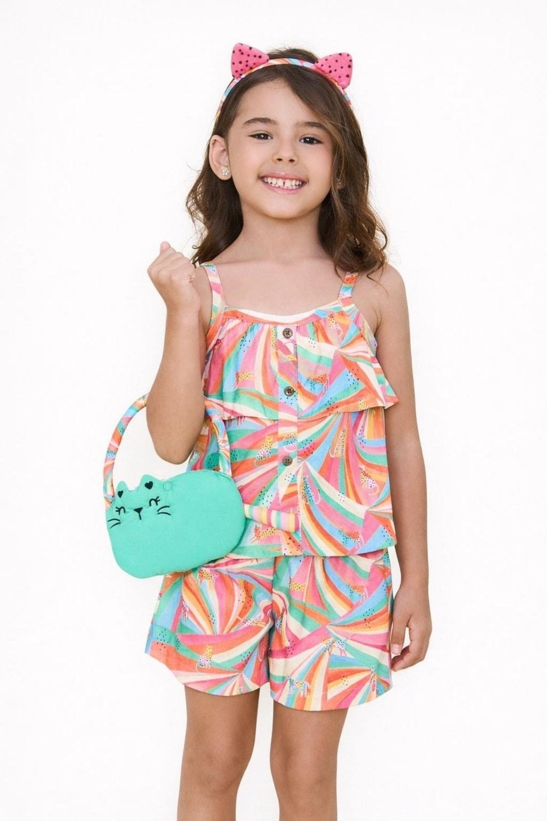 Infantil - Conjunto Menina Entre Cores Alphabeto Rosa
