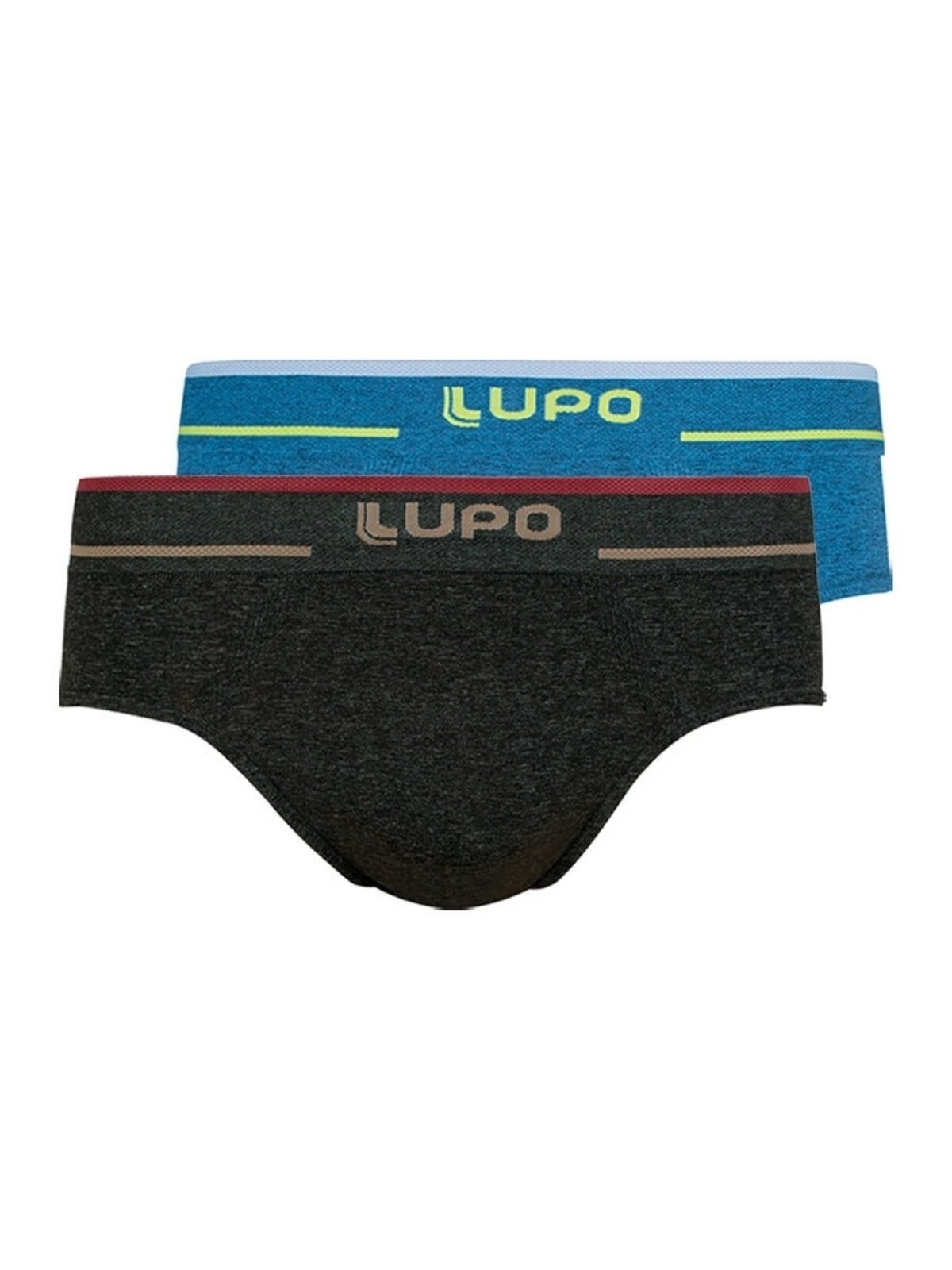 Kit com 2 Cuecas Slip Lupo 624-003 Preto
